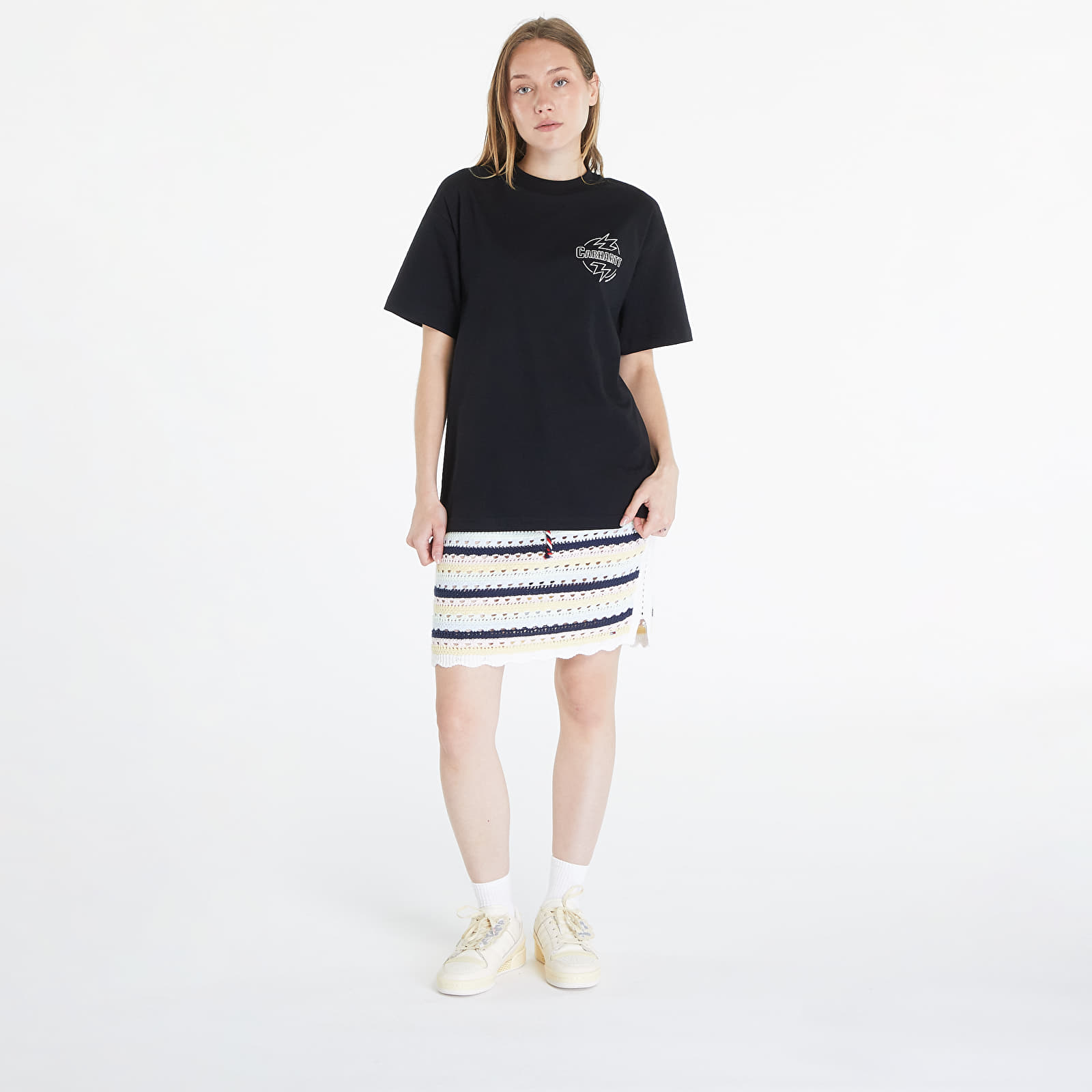 Tricouri pentru bărbați Carhartt WIP S/S Ablaze T-Shirt UNISEX Black/ Wax