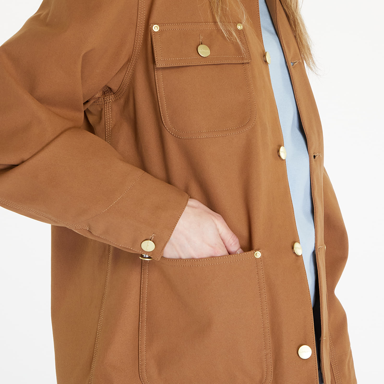 Vestes pour hommes Carhartt WIP Suede Michigan Coat UNISEX Hamilton Brown