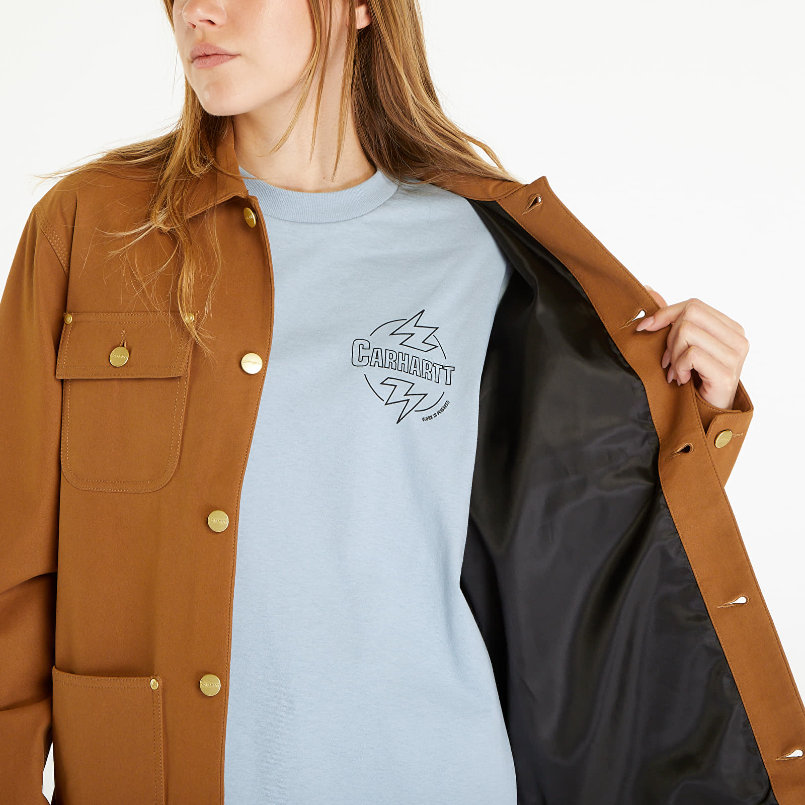 Vestes pour hommes Carhartt WIP Suede Michigan Coat UNISEX Hamilton Brown