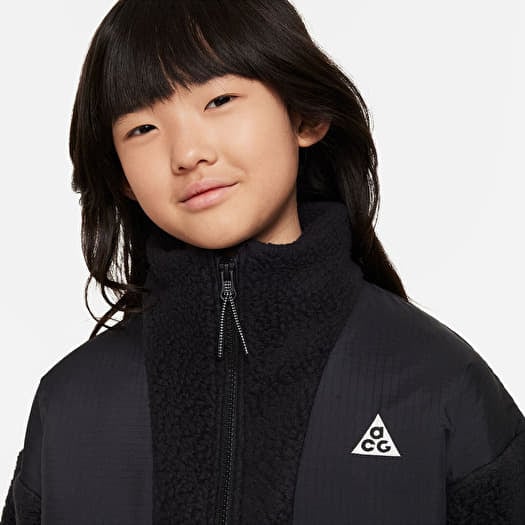 Kids jackets Nike Sportswear ACG Big Kids Loose Full Zip Jacket Black Black Black Summit White Queens
