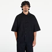 Urban Classics Boxy Cotton Linen Shirt Black