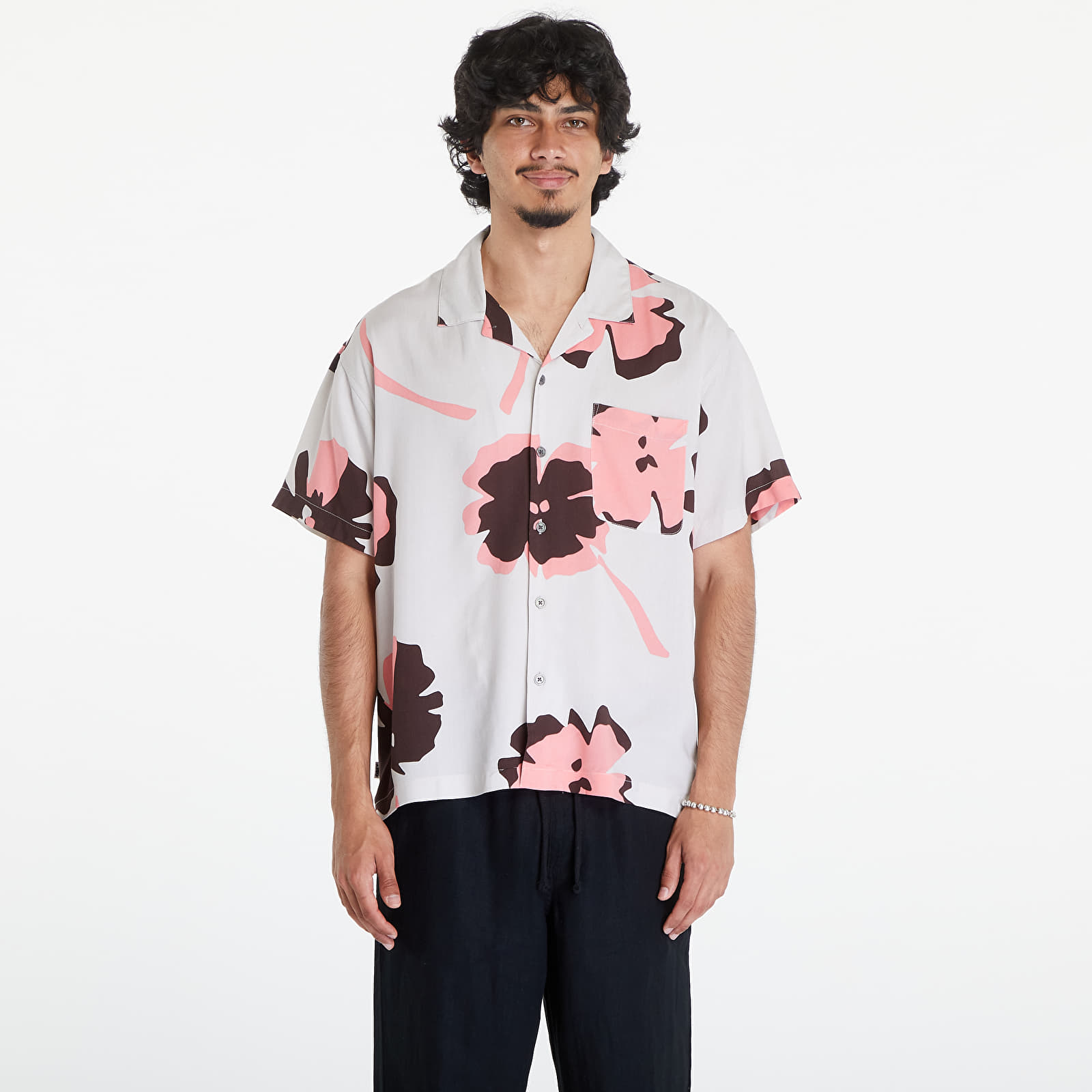 Skjorter OBEY Paper Cuts Woven Shirt Nimbus Cloud/ Multi