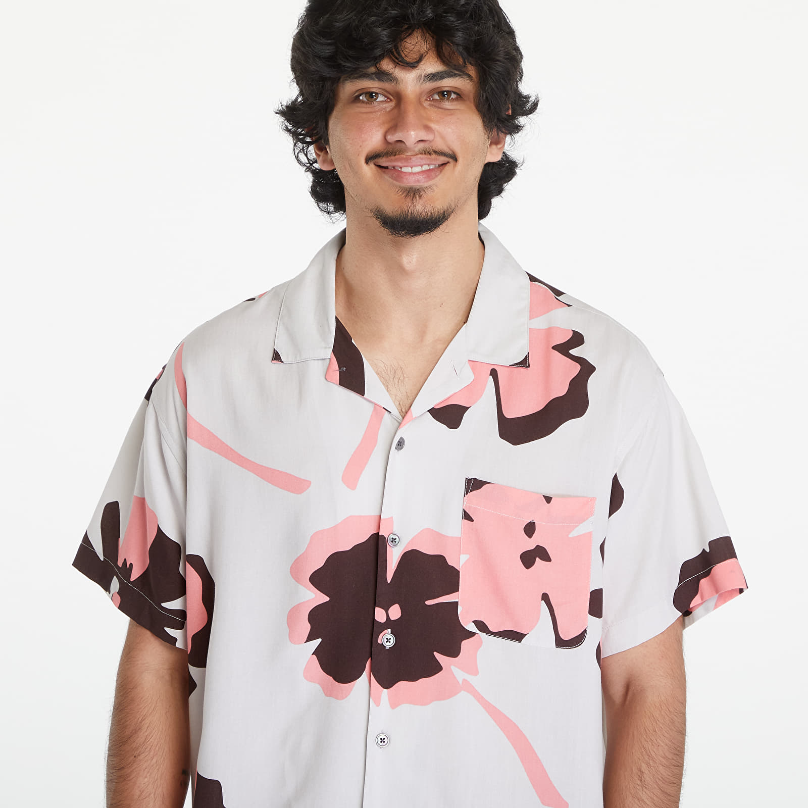 Skjorter OBEY Paper Cuts Woven Shirt Nimbus Cloud/ Multi