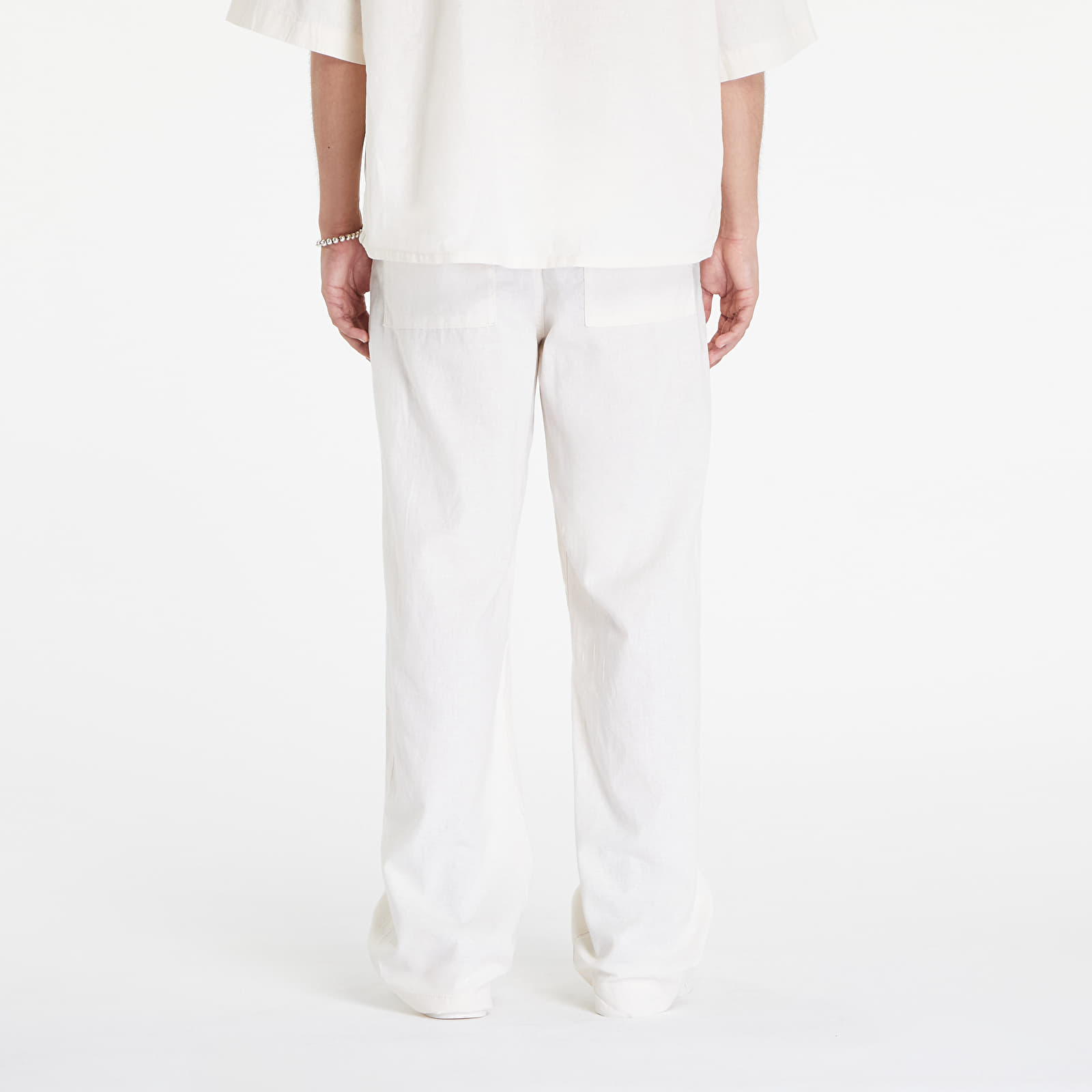 Jeans und Hosen Urban Classics Loose Cotton Linen Pants White Sand