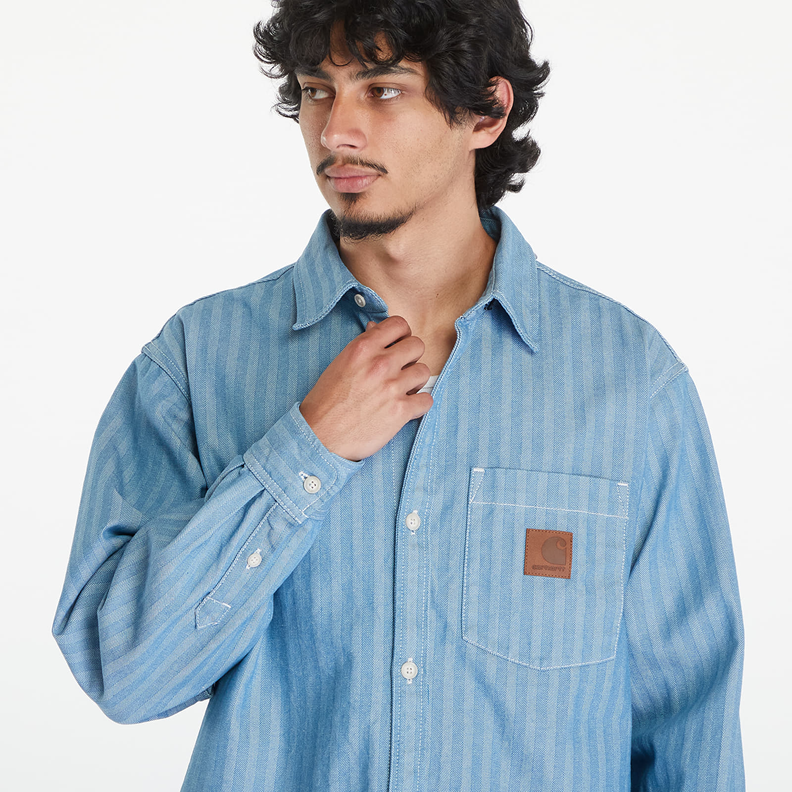 Überhemden Carhartt WIP Menard Shirt Jacket UNISEX Blue Rinsed