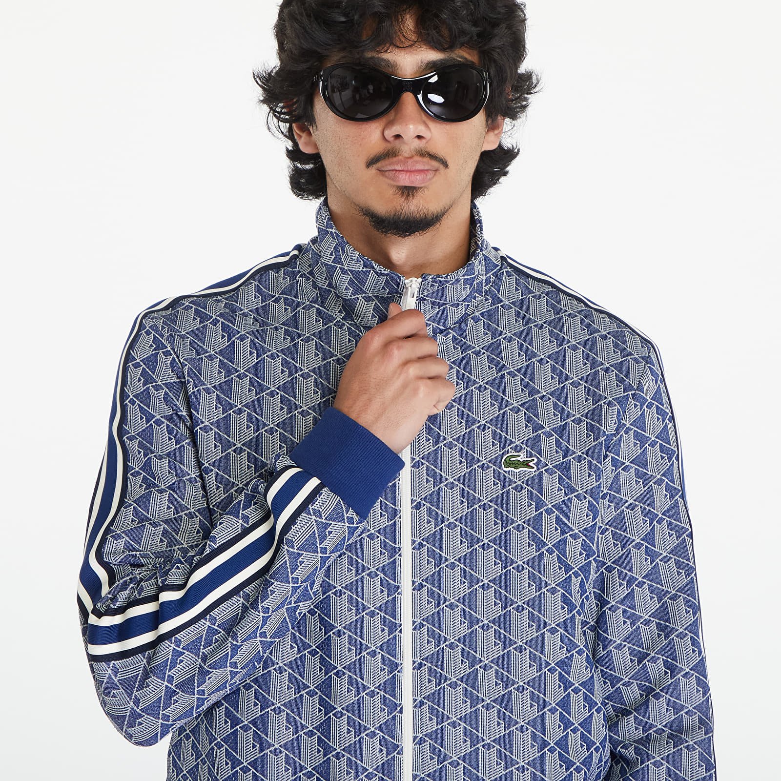 Moletons e blusas de moletom LACOSTE Men's Sweatshirt Methylene/ Flour