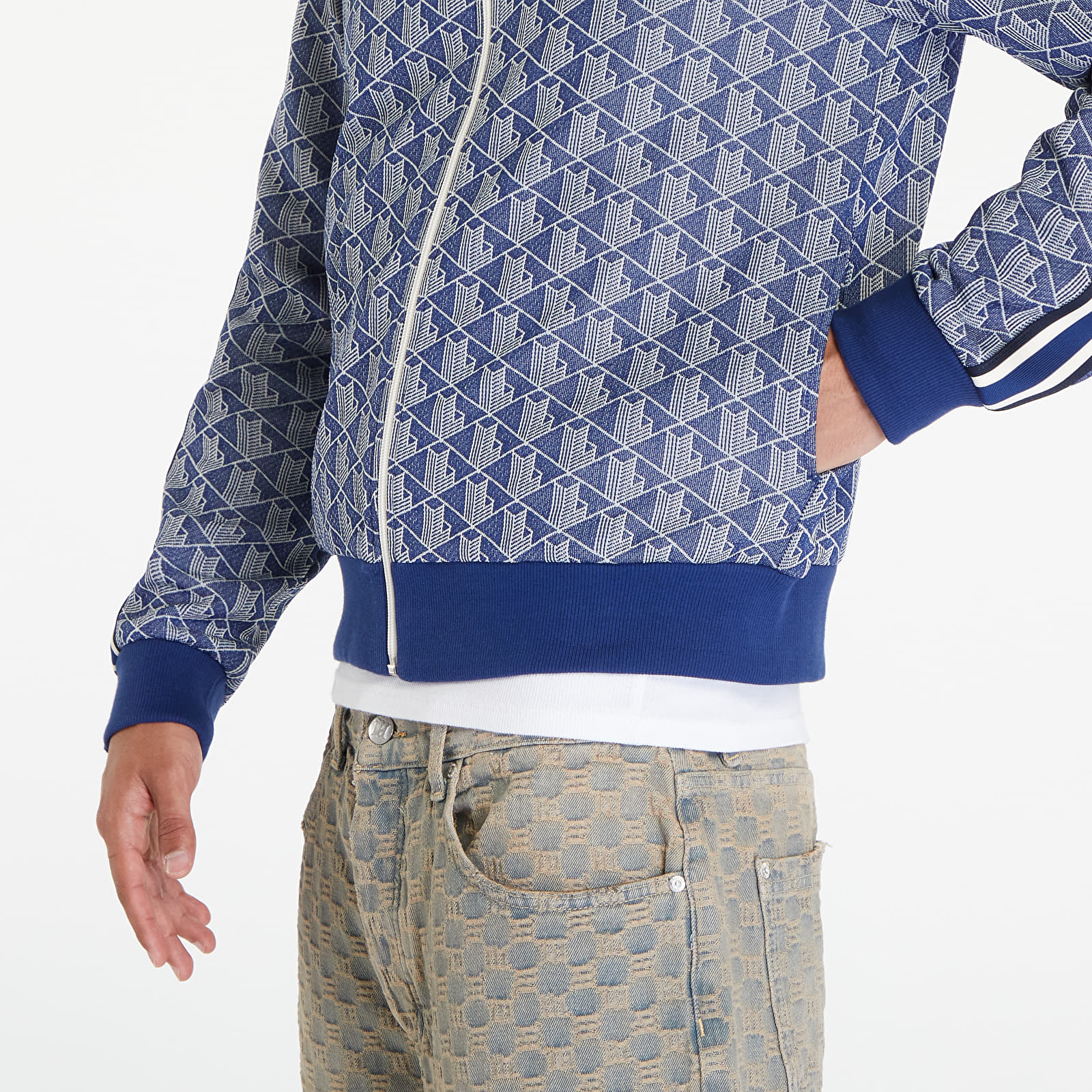 Moletons e blusas de moletom LACOSTE Men's Sweatshirt Methylene/ Flour