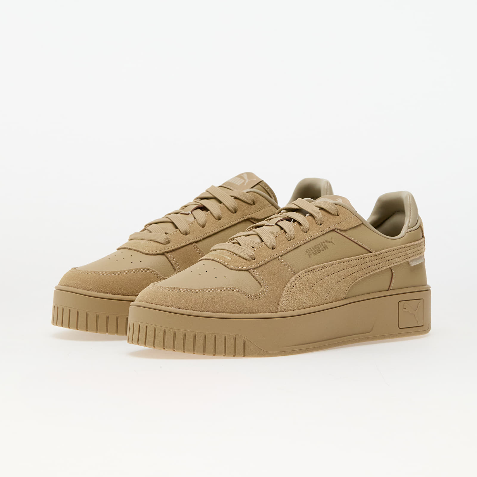 Puma suede platform tan deals