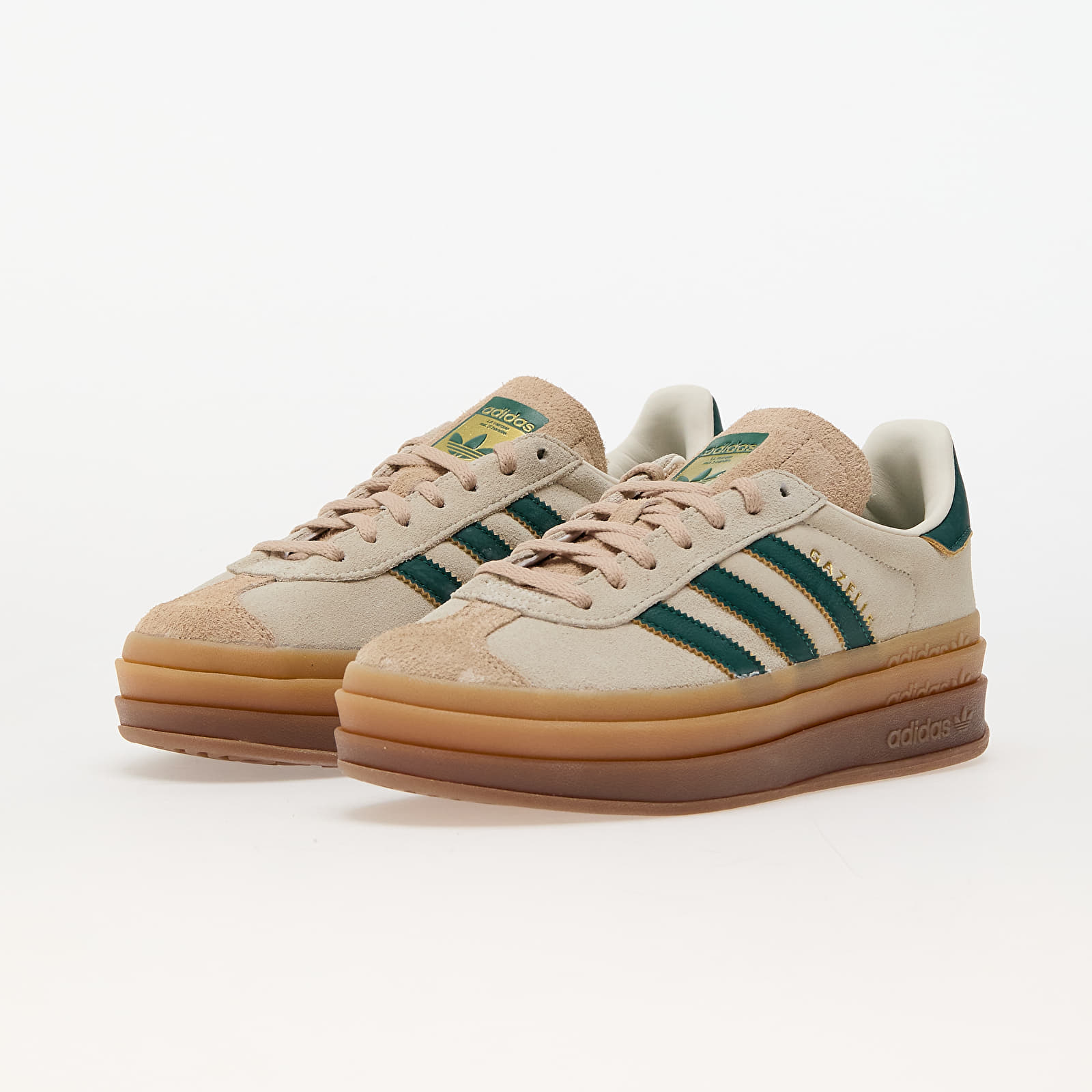 Damskie buty adidas Gazelle Bold W Core White/ Collegiate Green/ Magic Beige