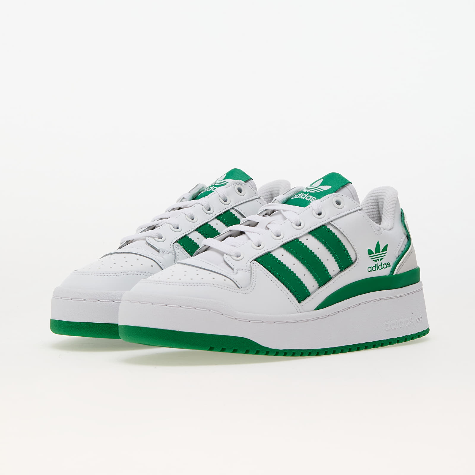 Naiste tossud ja kingad adidas Forum Bold Stripes W Ftw White/ Green/ Grey One
