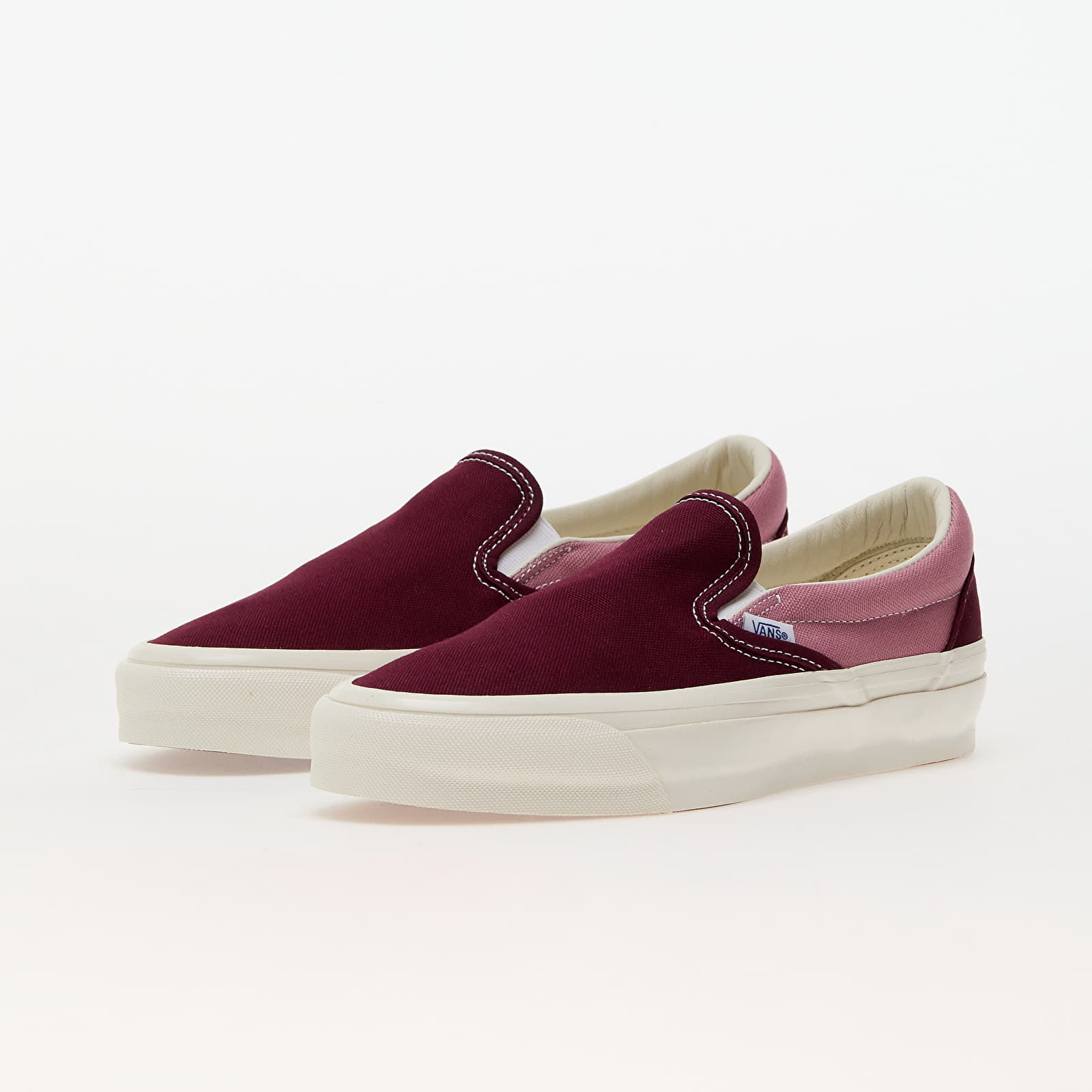 Zapatillas y zapatos de hombre Vans LX Slip-On Reissue 98 LX Bmx Maroon/ Pink