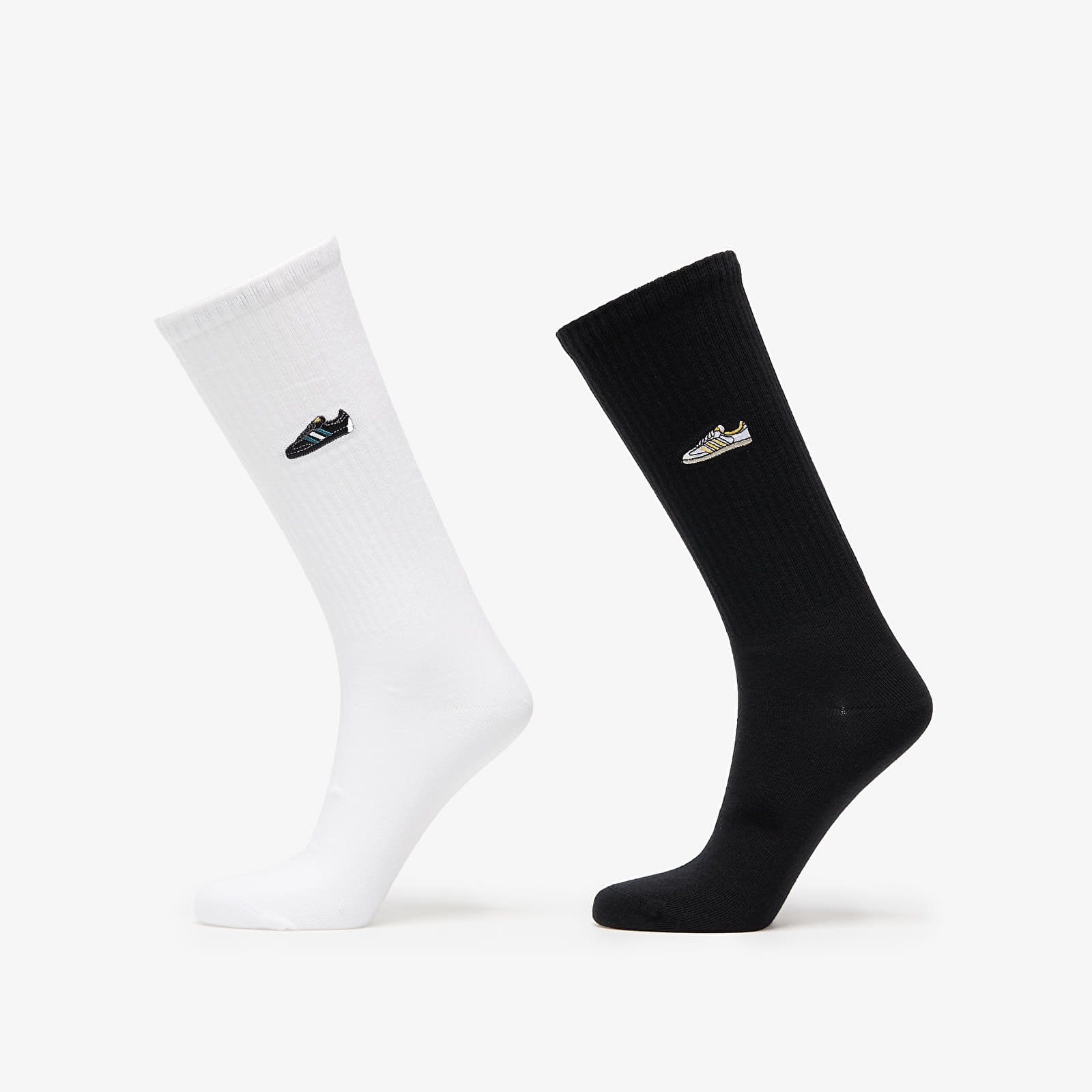 Socks adidas Samba Crew 2 Pack White Black Queens