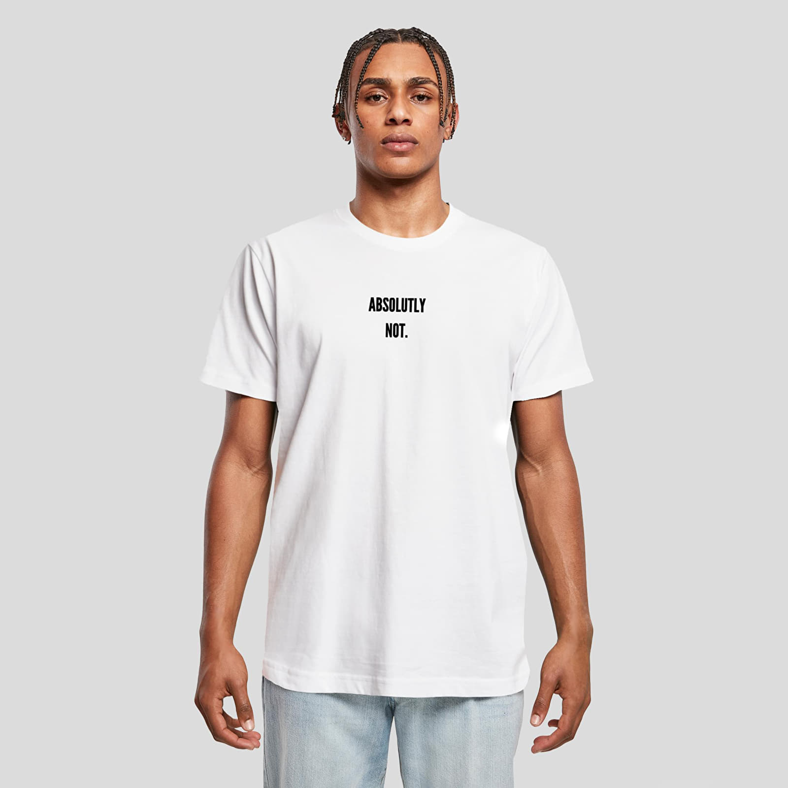 T-shirts Urban Classics Absolutely Not Tee White