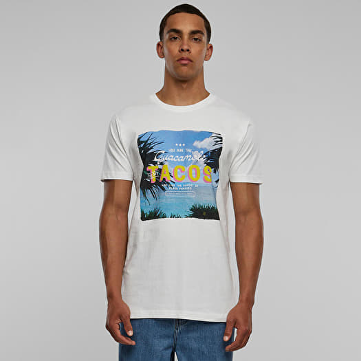 Tričko Urban Classics Tacos Tee White