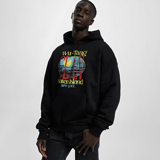 Sweatshirts Urban Classics Wu Tang Staten Island Heavy Oversize Hoodie Black Queens