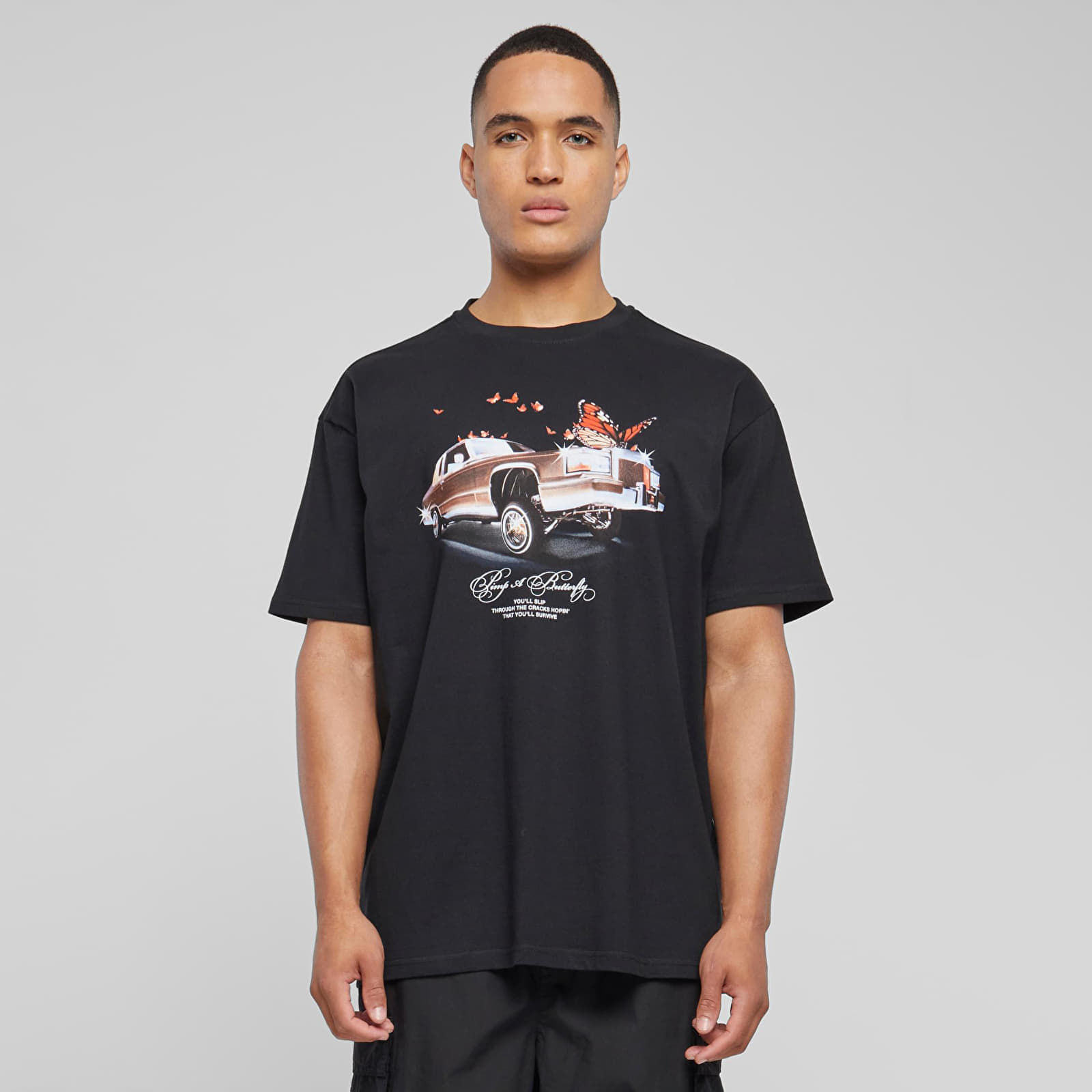 Tričko Urban Classics Pimp a Butterfly Oversize Tee Black M