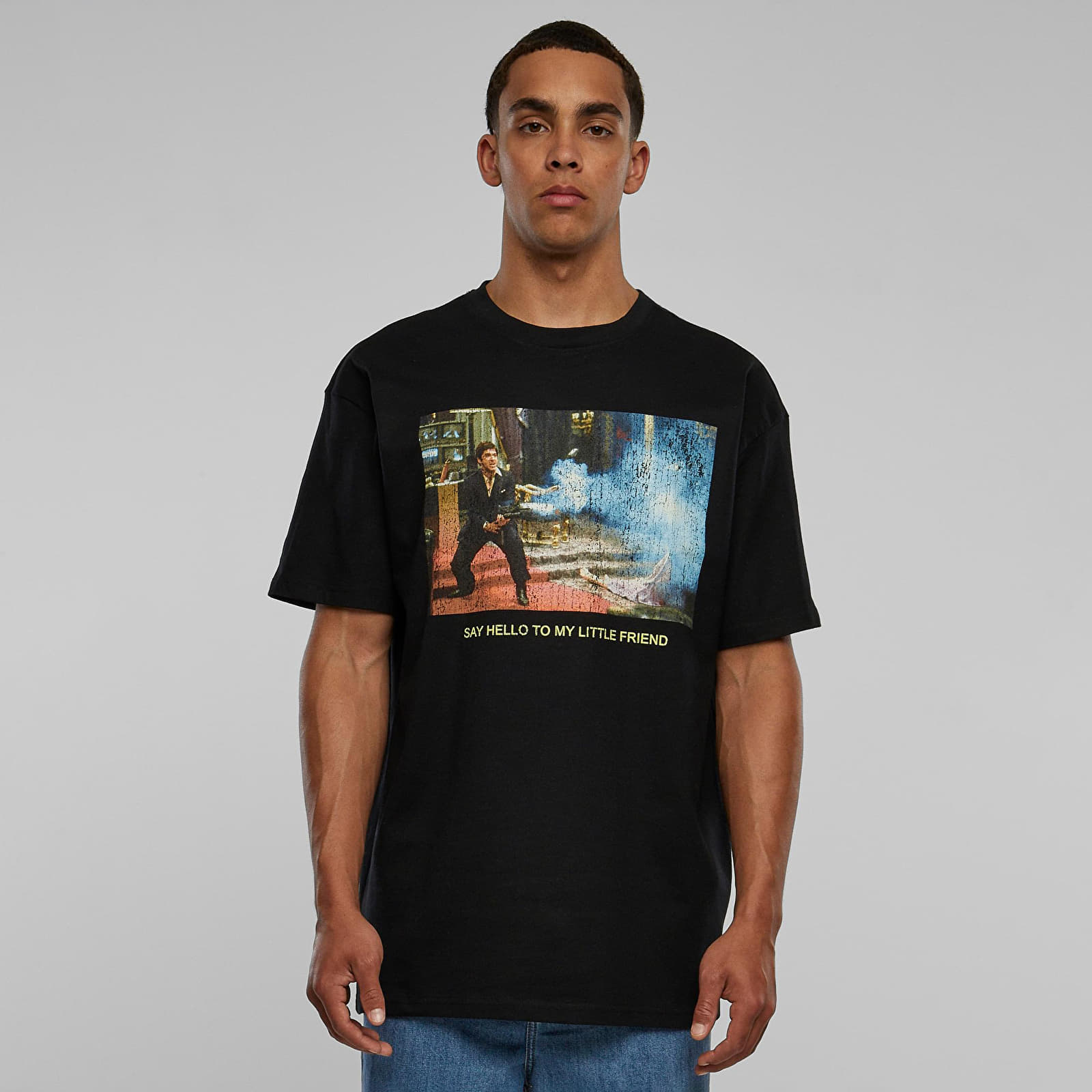 T-shirts  Urban Classics Scarface Little Friend Oversize Tee Black