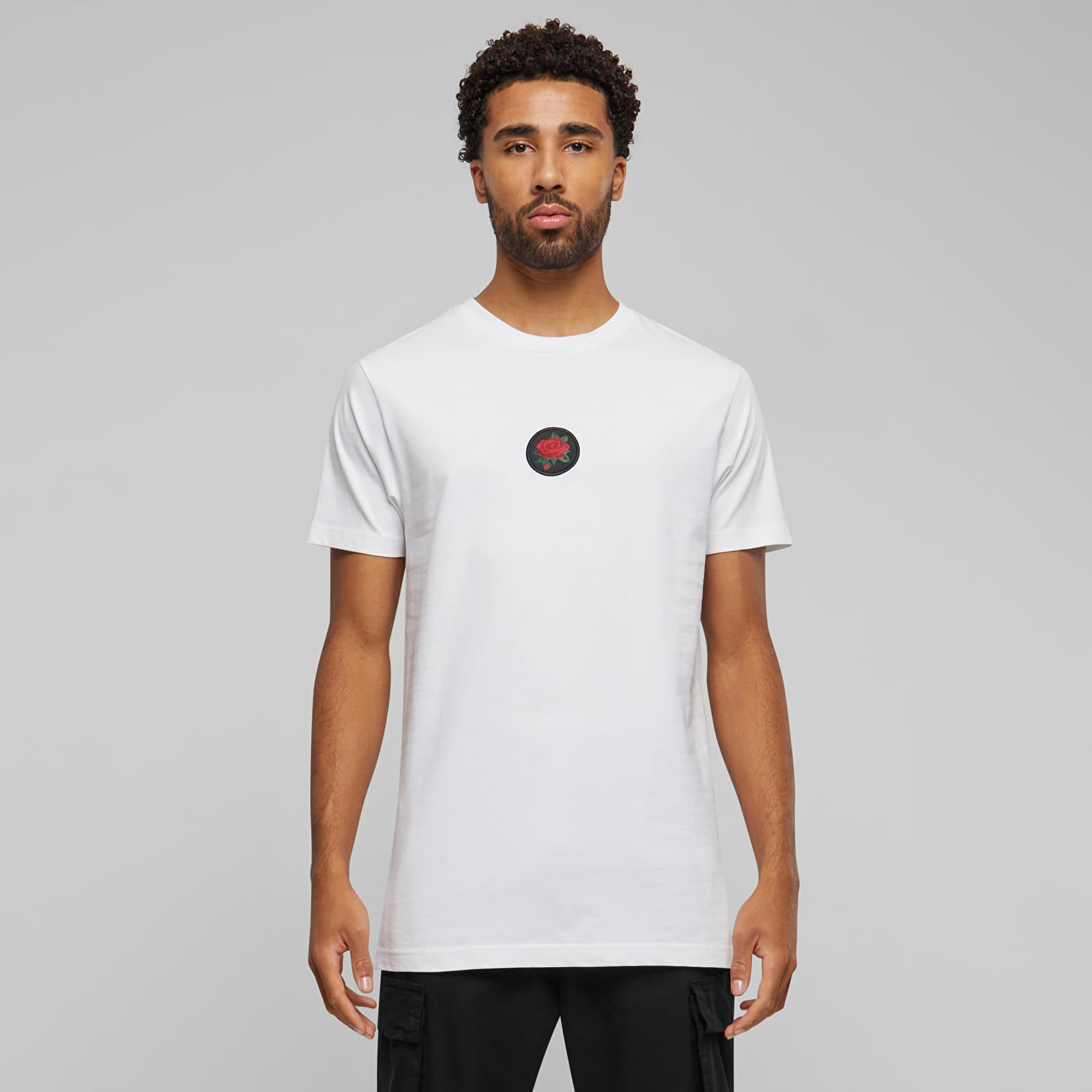 Tričko Urban Classics Rose Patch Tee White S