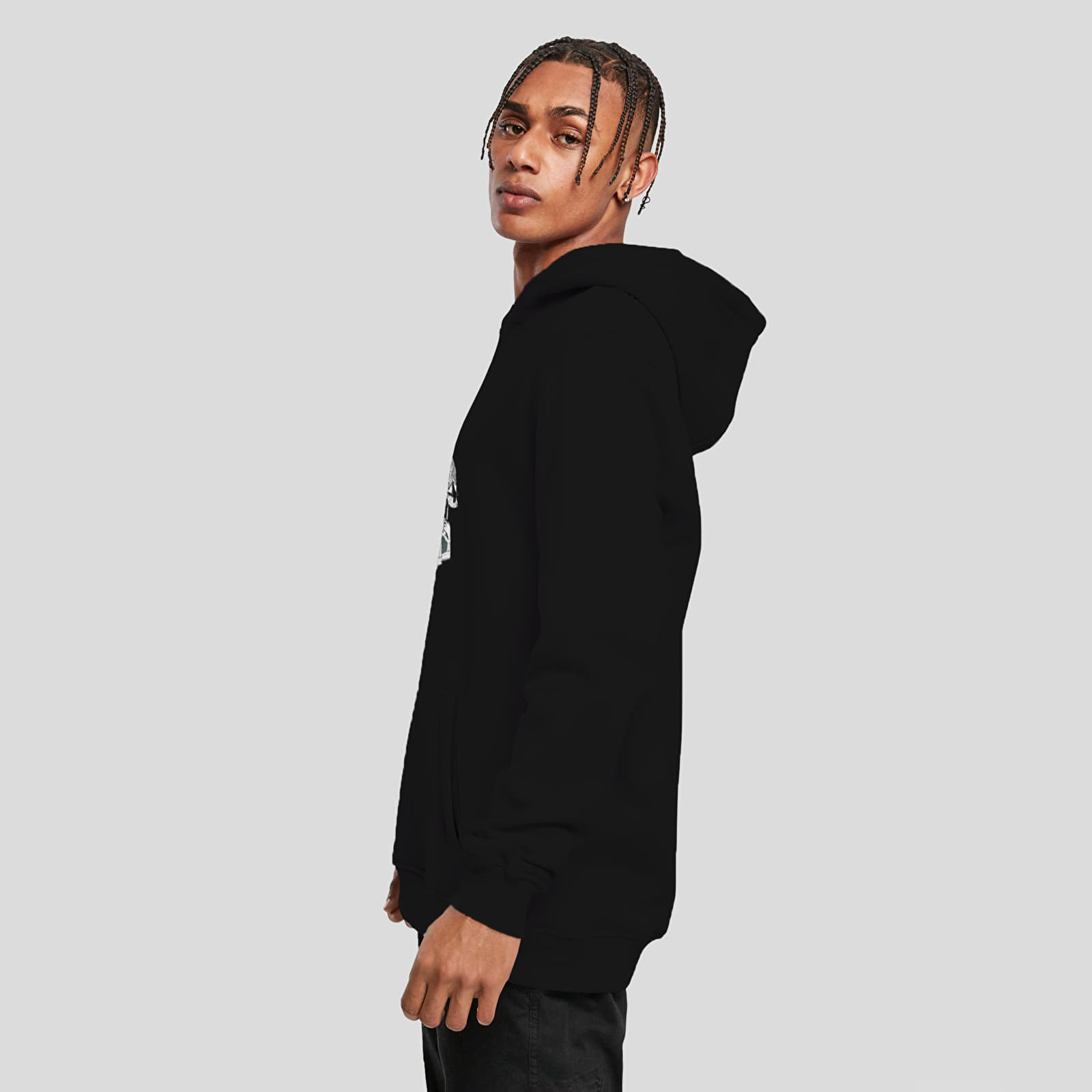 Dukserice Urban Classics Seagull Sneakers Hoody Black