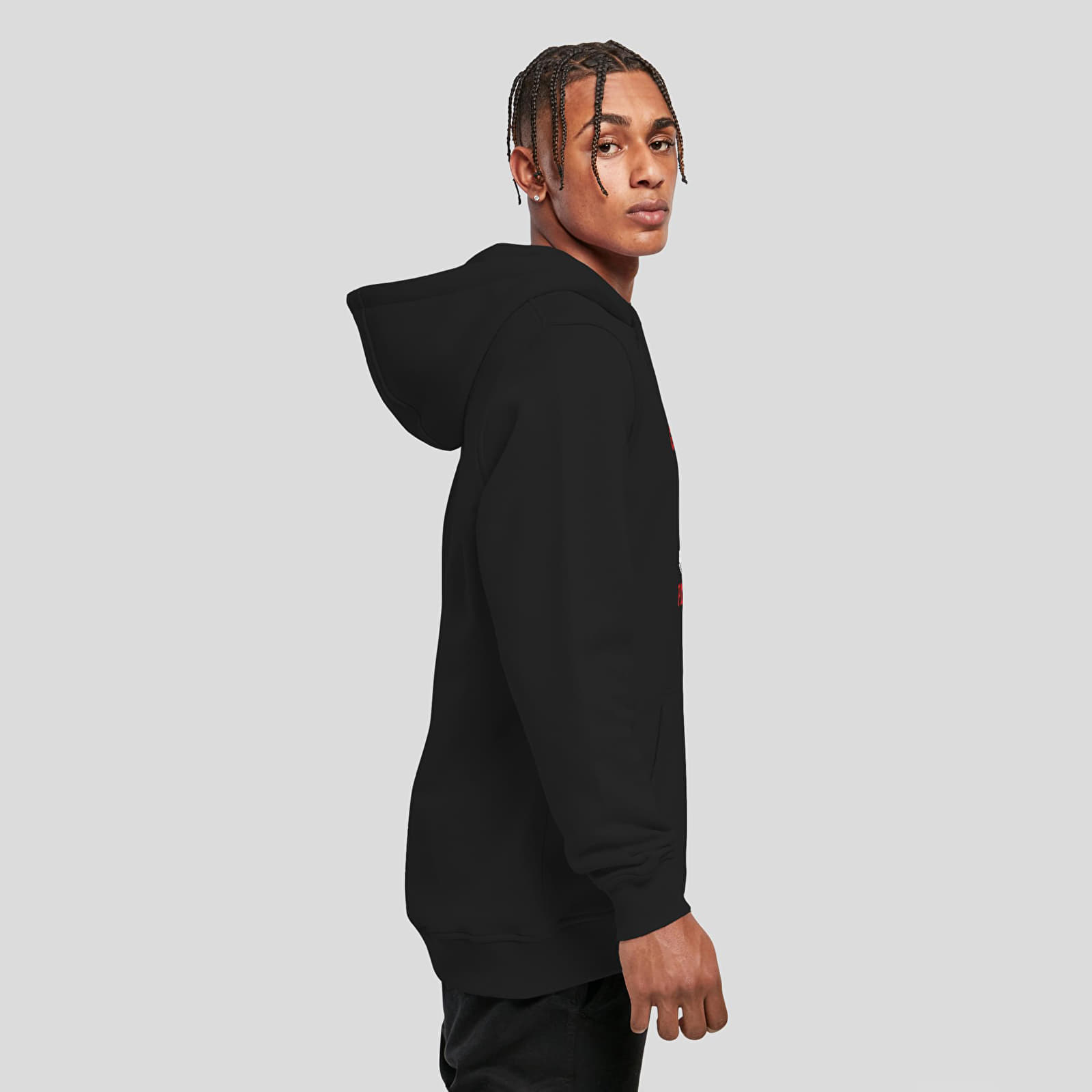 Dukserice Urban Classics Giuseppe's Pizzeria Hoody Black