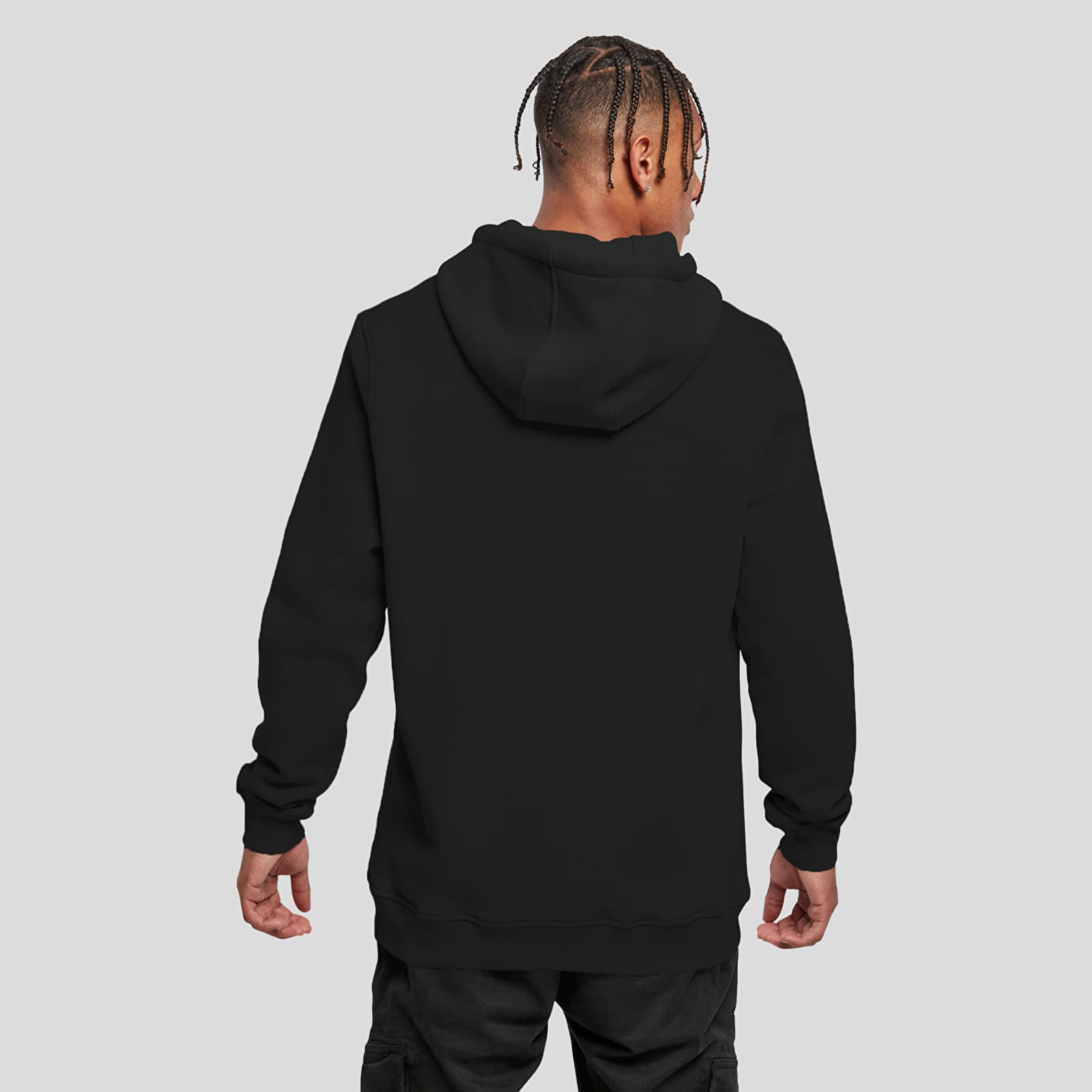 Dukserice Urban Classics Ice Rings Hoody Black