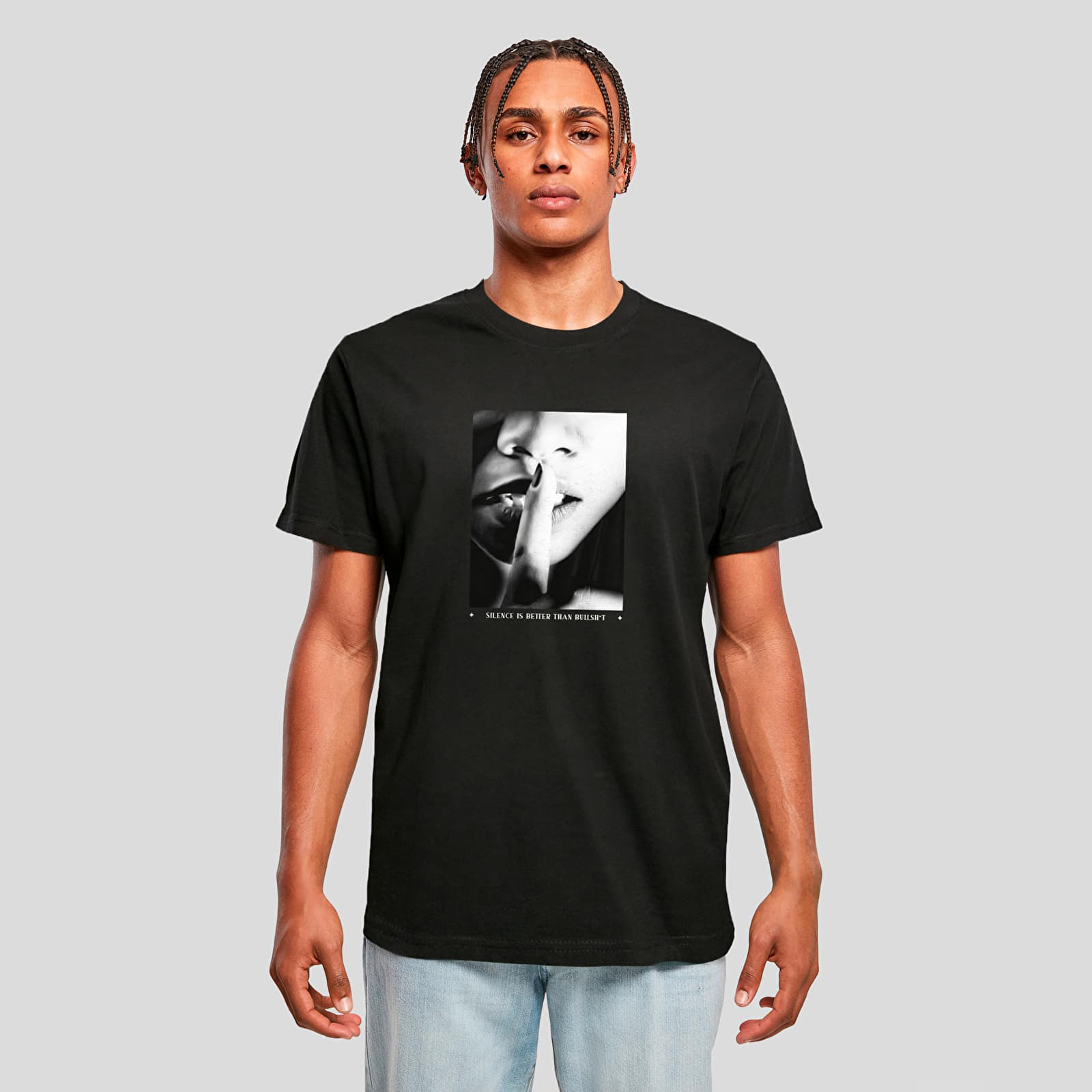 Футболки Urban Classics Better than Bullsh*t Tee Black