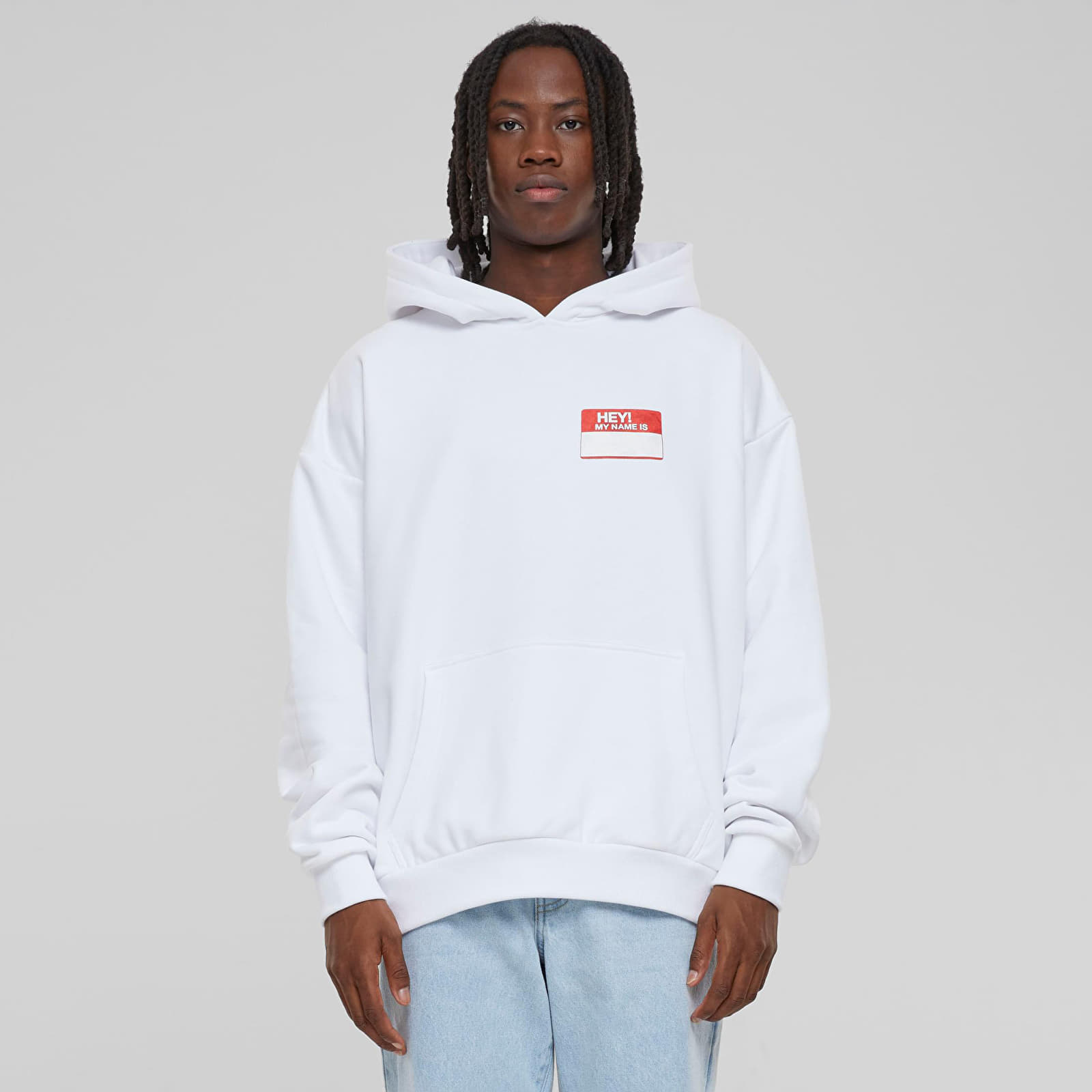Hoodies en truien Urban Classics Hey! My Name Is Oversize Hoodie White