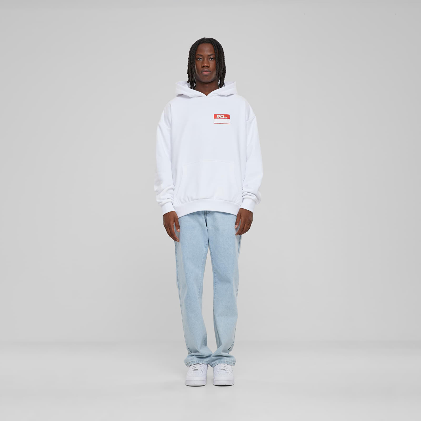 Hoodies en truien Urban Classics Hey! My Name Is Oversize Hoodie White