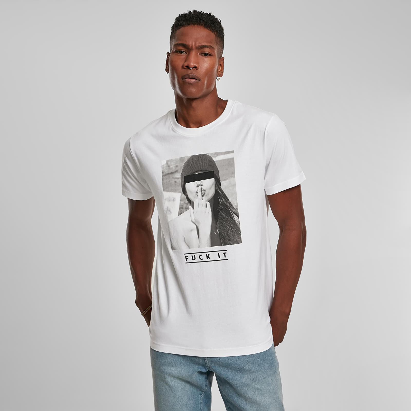 Póló Urban Classics Fck it T-Shirt White 2XL akciós termékkép 1