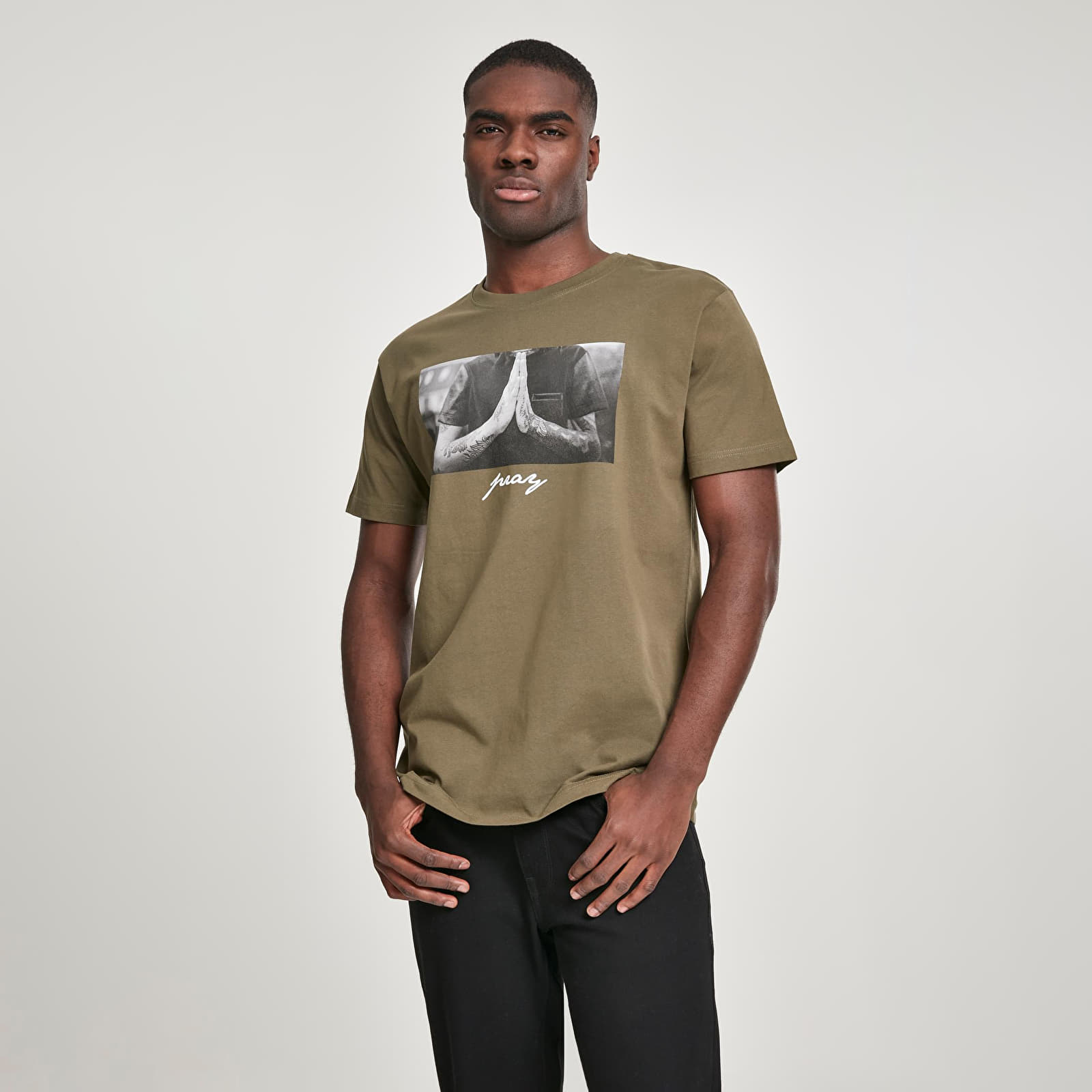 Majice i košulje Urban Classics Pray Tee Olive