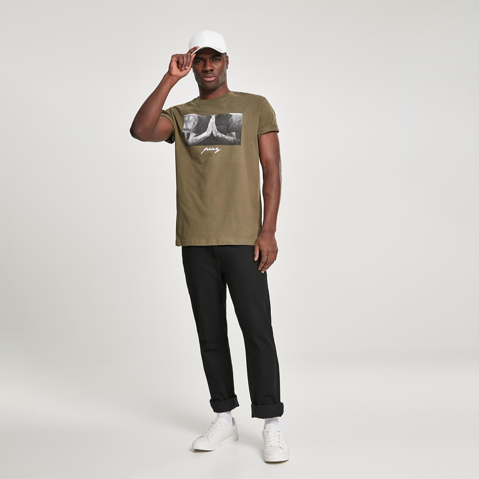 Majice i košulje Urban Classics Pray Tee Olive