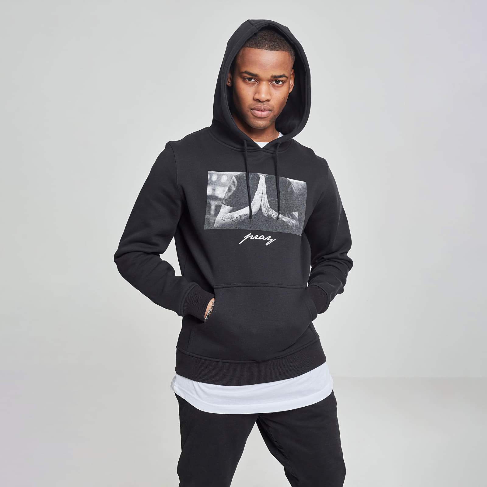 Hoodies and sweatshirts  Urban Classics Pray Hoody Black