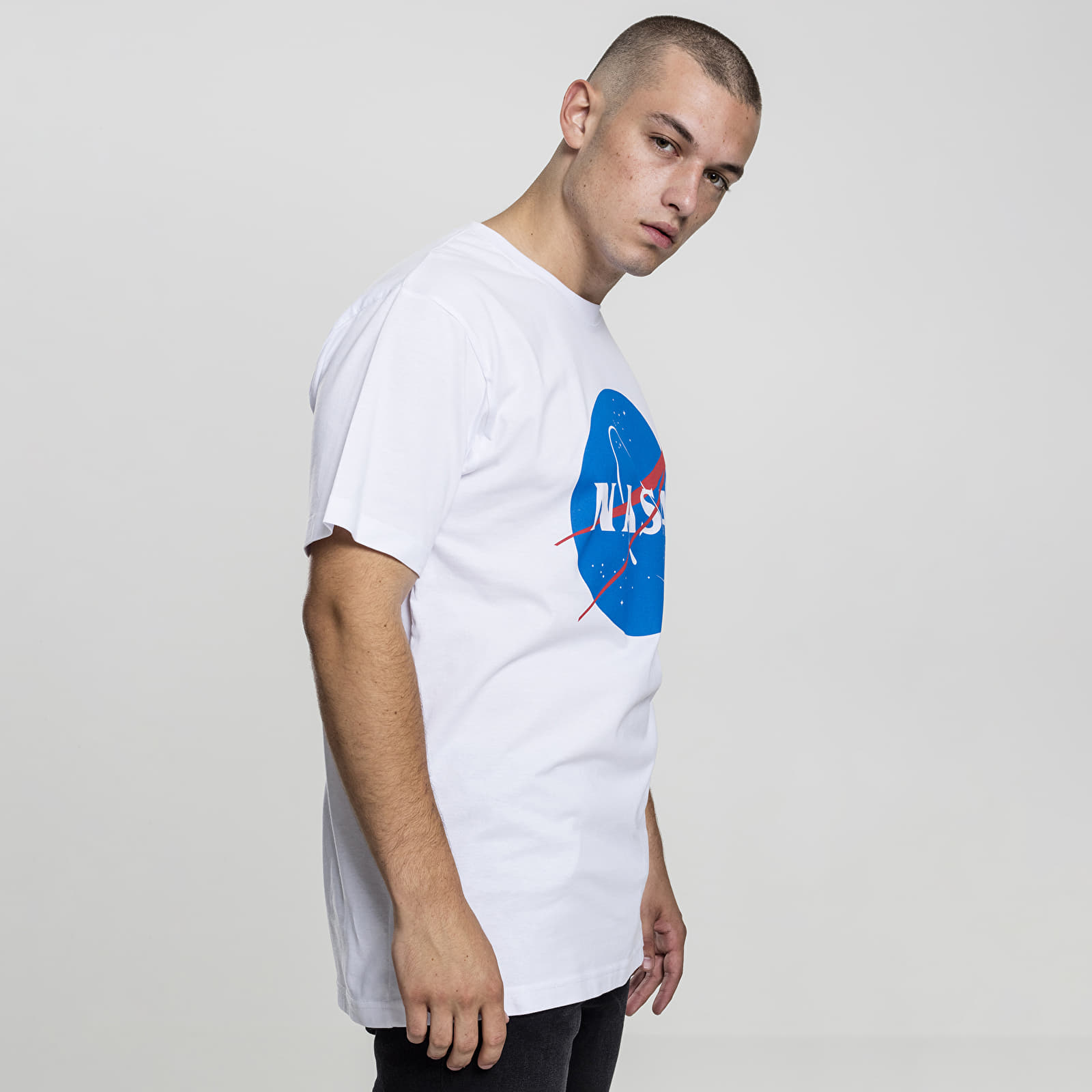 T-shirts Urban Classics NASA Tee White