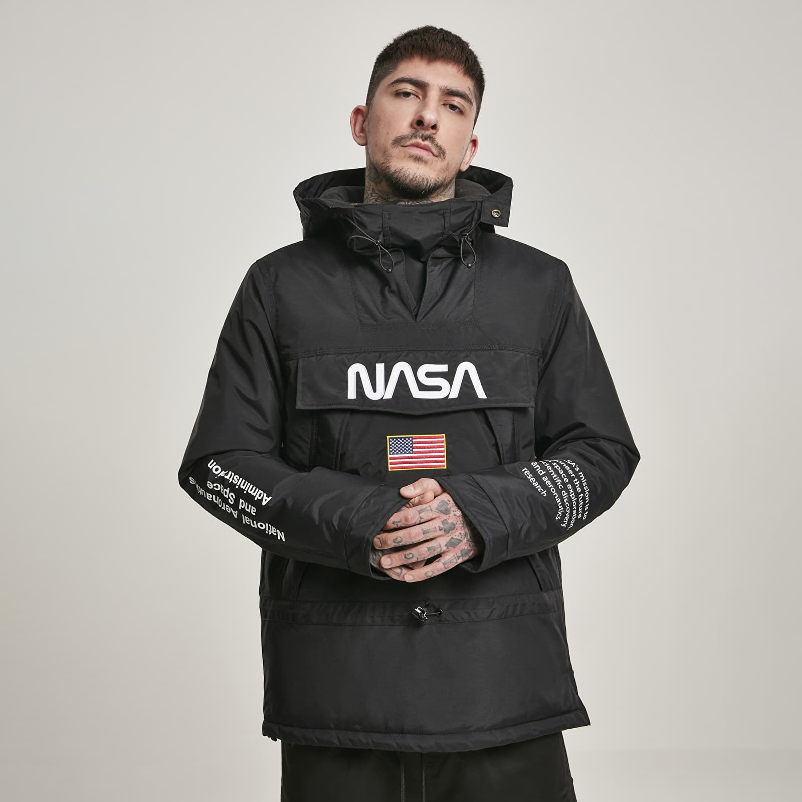 Bundy Urban Classics NASA Windbreaker Black