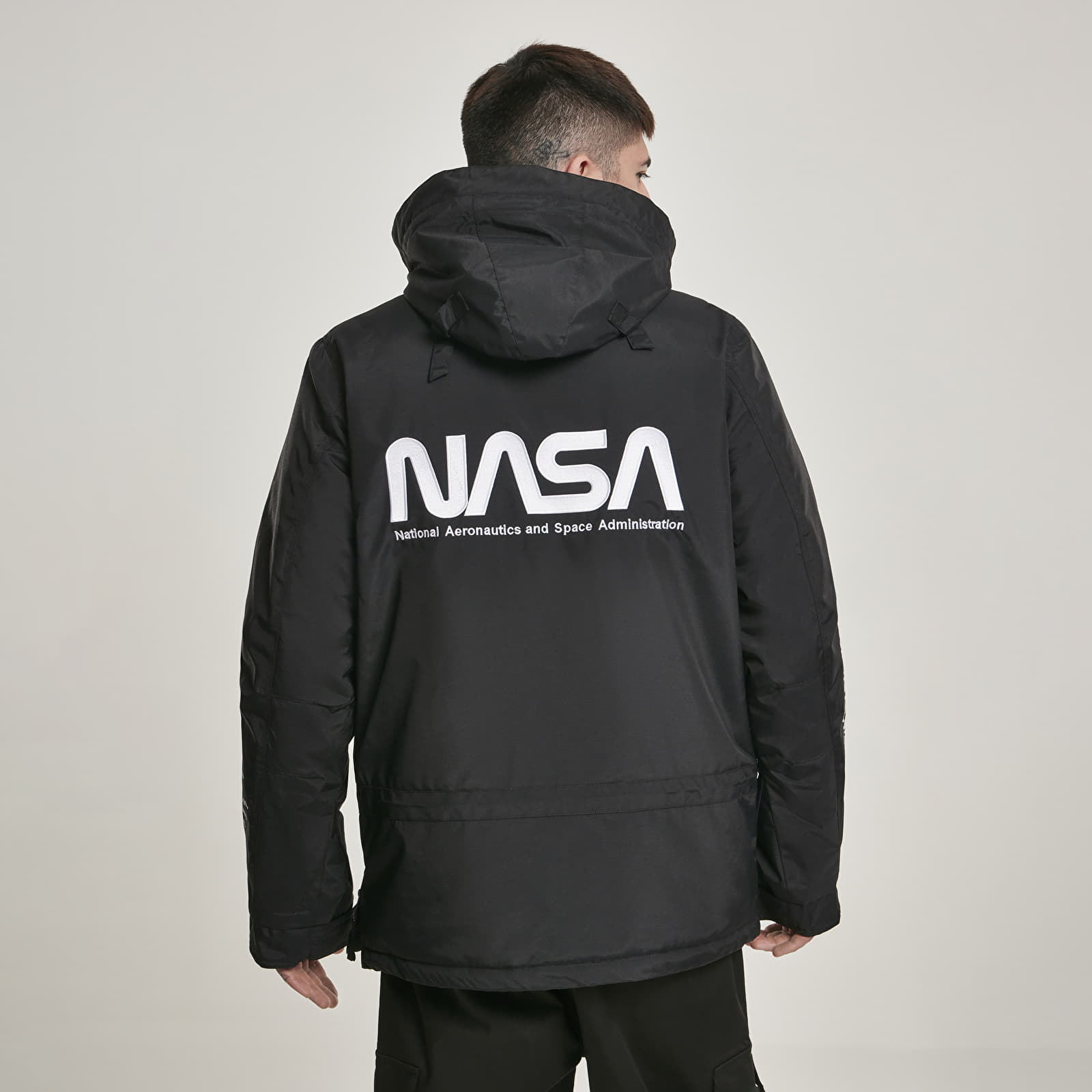 Jackets Urban Classics NASA Windbreaker Black Queens