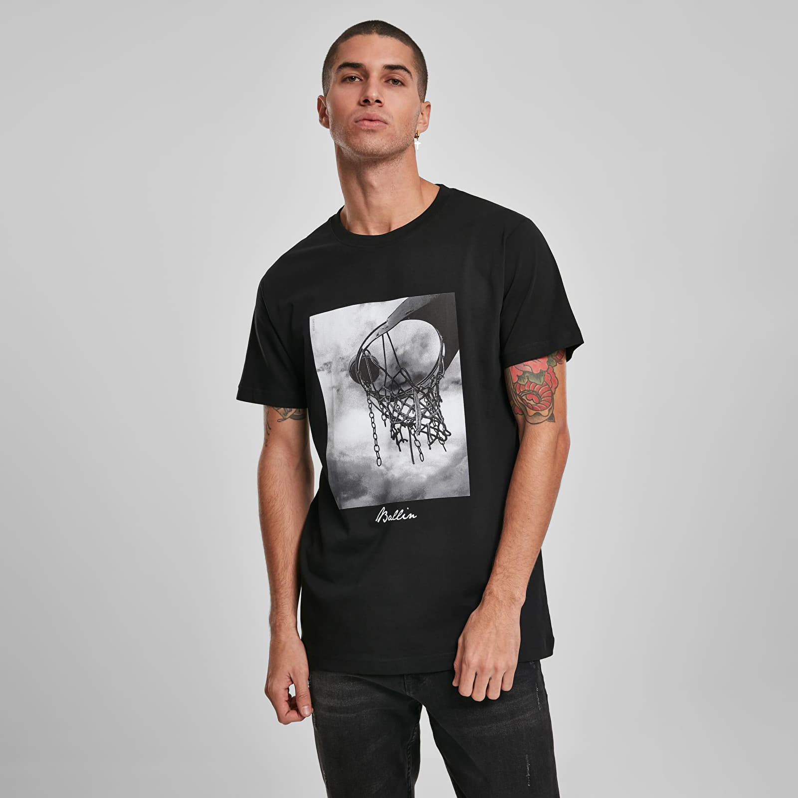 T-Shirts Urban Classics Ballin 2.0 Tee Black