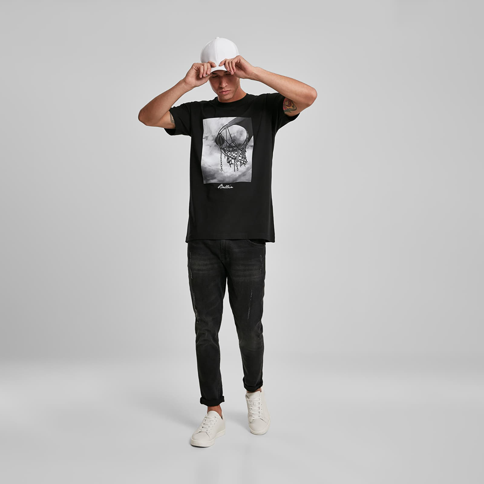 T-Shirts Urban Classics Ballin 2.0 Tee Black