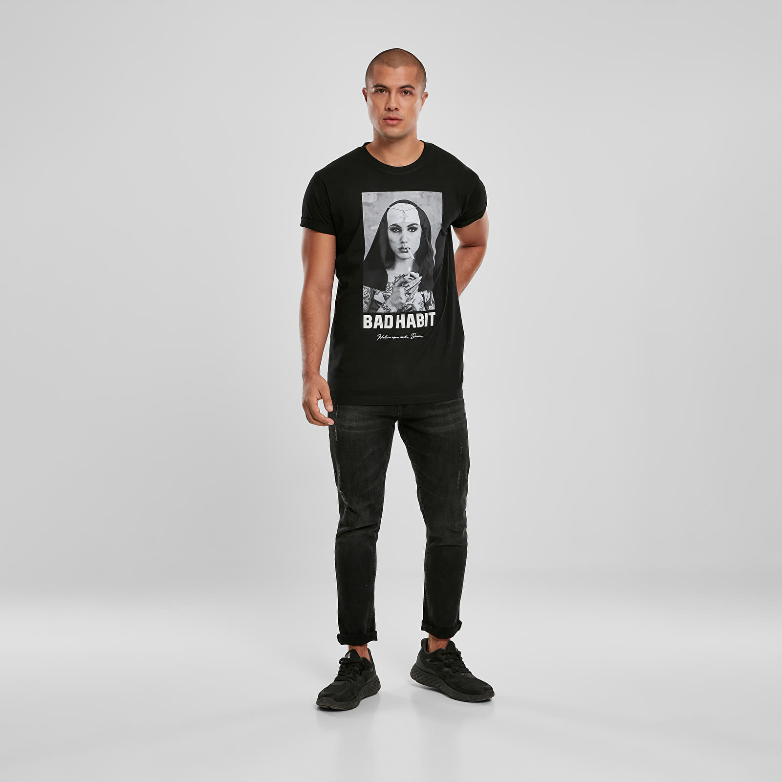 T-shirts Urban Classics Bad Habit Tee Black