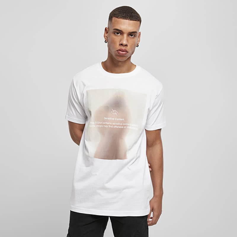 Tričko Urban Classics Sensitive Content Tee White