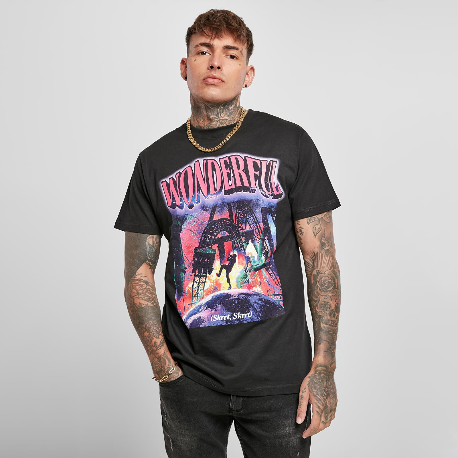 T-Shirts Urban Classics Wonderful Tee Black