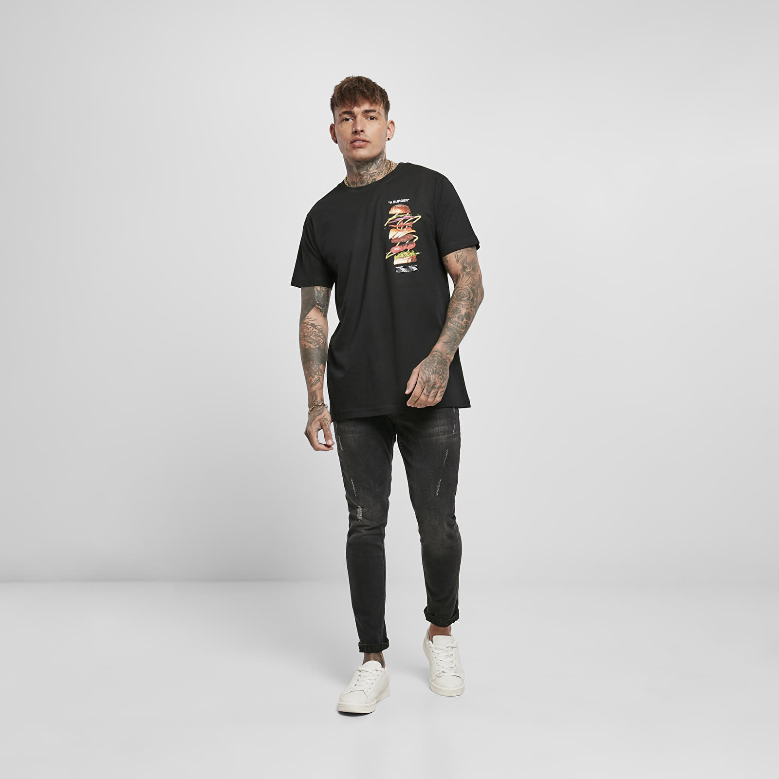 Majice i košulje Urban Classics A Burger Tee Black