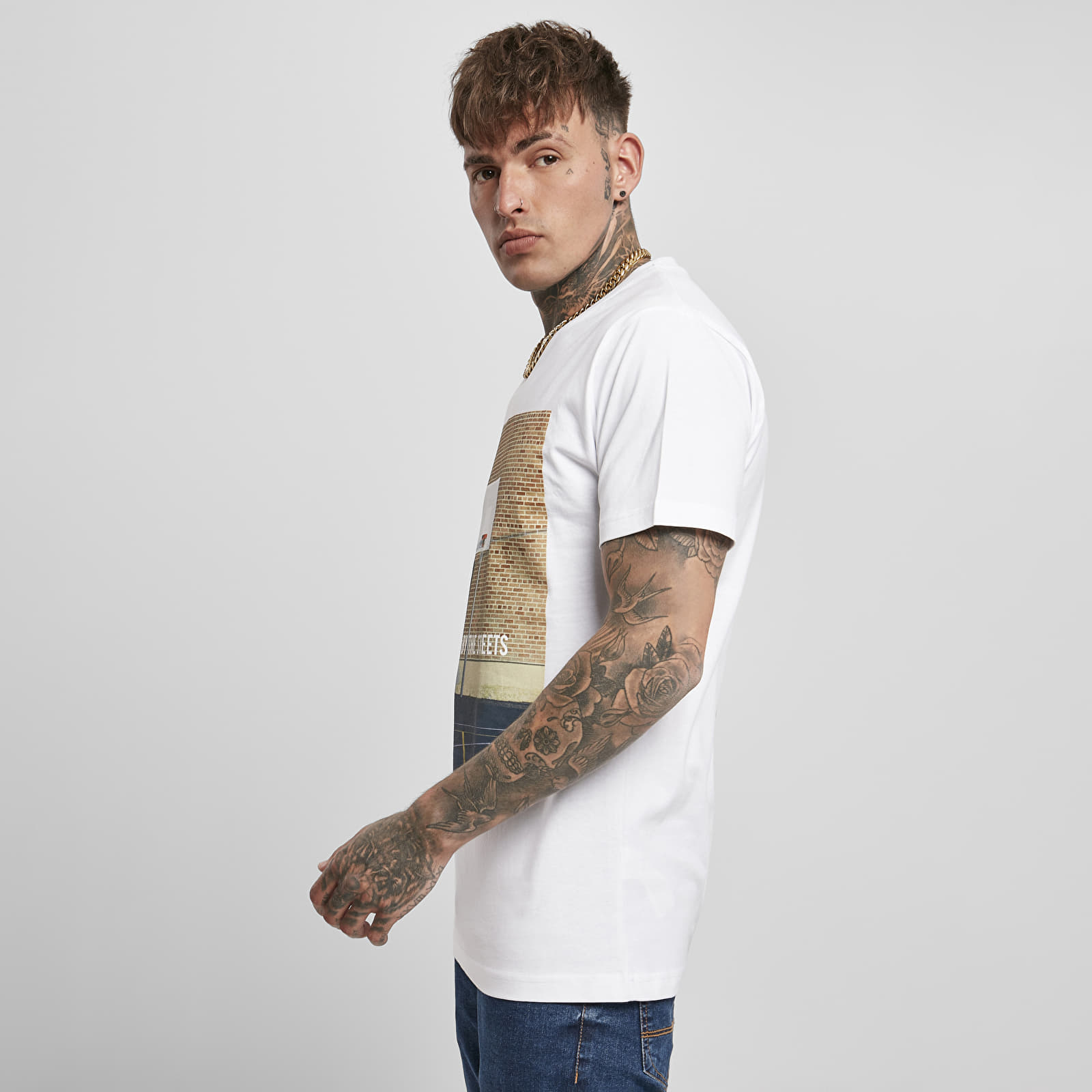 Majice i košulje Urban Classics Raised By The Streets Tee White
