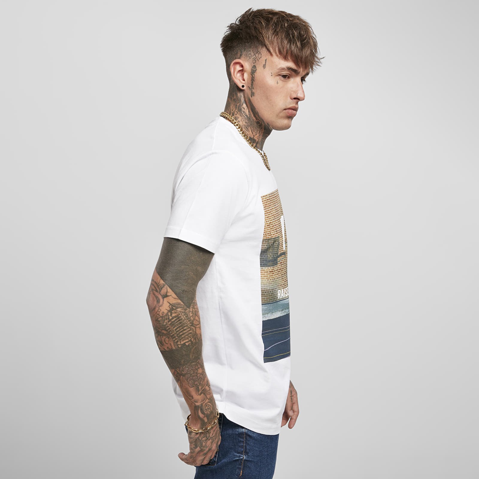 Majice i košulje Urban Classics Raised By The Streets Tee White