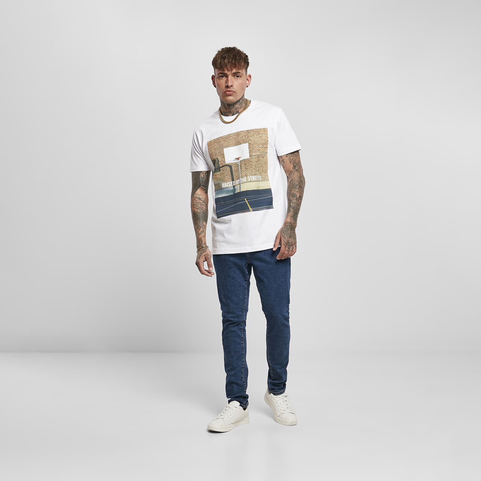 Majice i košulje Urban Classics Raised By The Streets Tee White