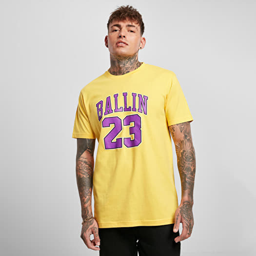 T shirts Urban Classics Ballin 23 Tee Taxi Yellow Queens