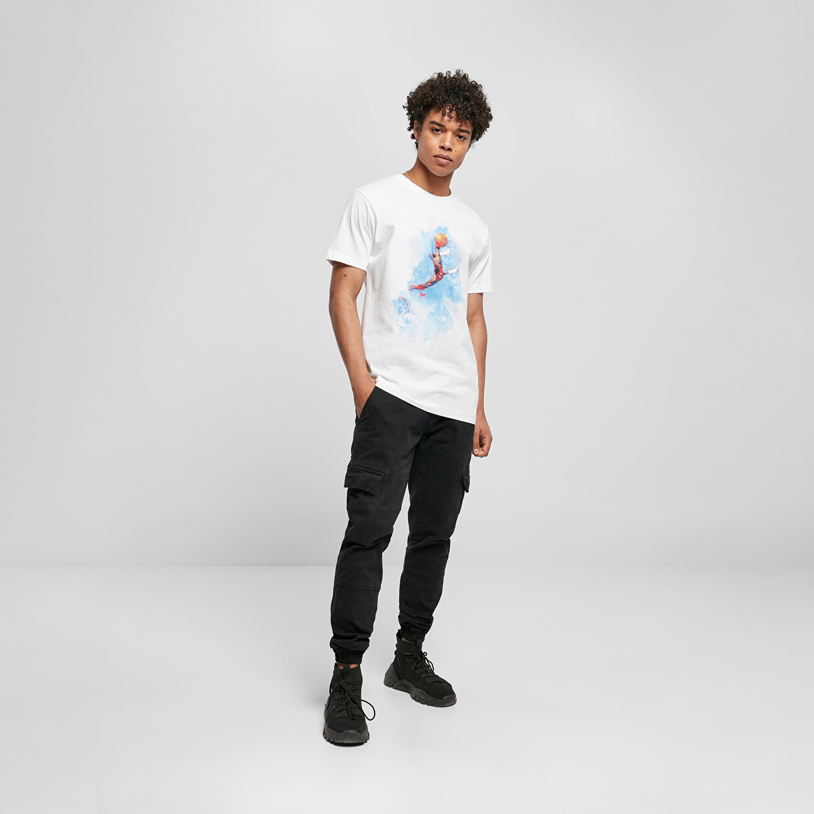 Футболки Urban Classics Basketball Clouds Tee White