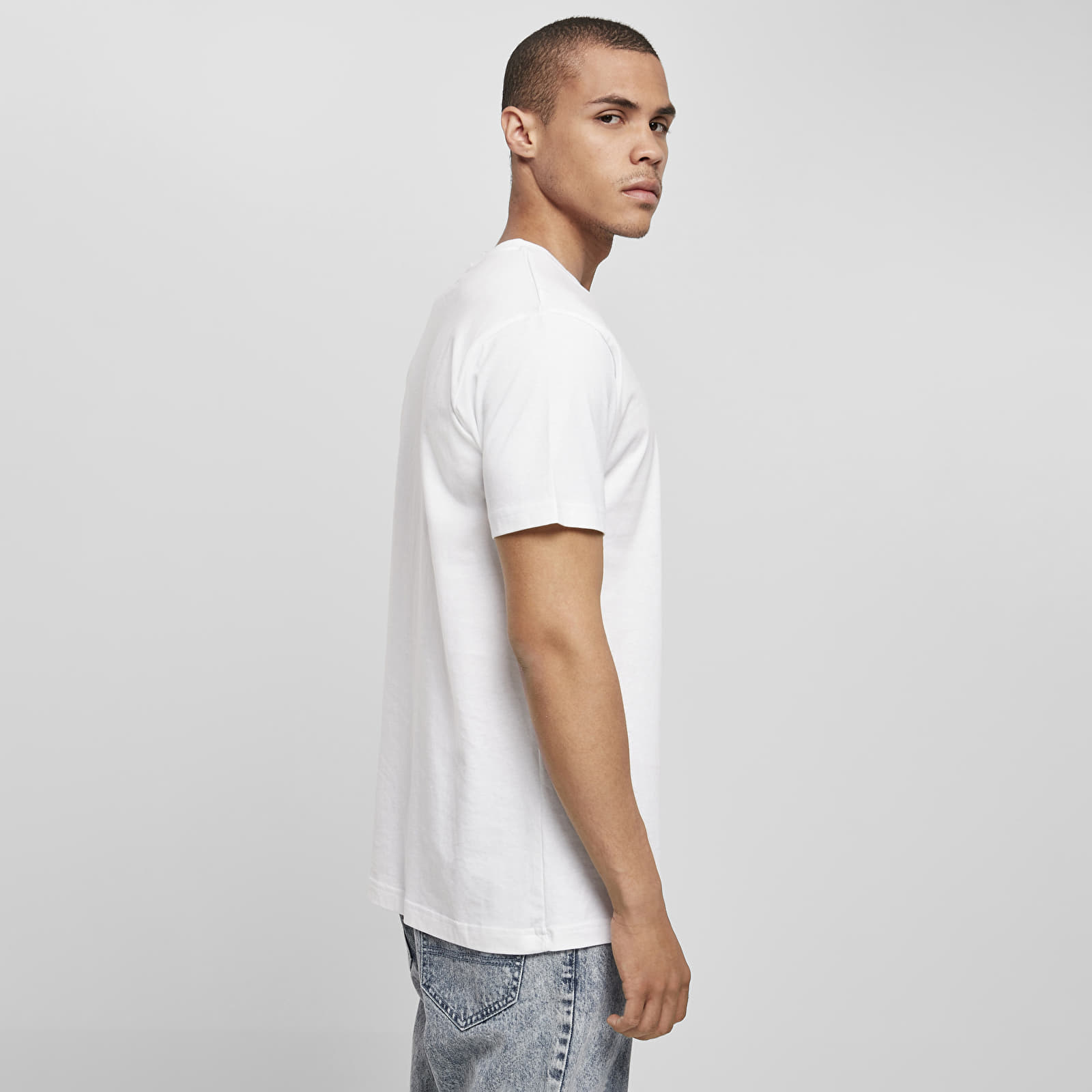 Trička Urban Classics Pizza Pineapple Tee White