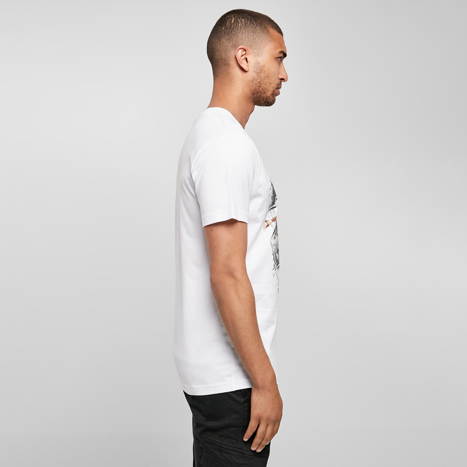 T-Shirts Urban Classics Vintage Ballin Tee White
