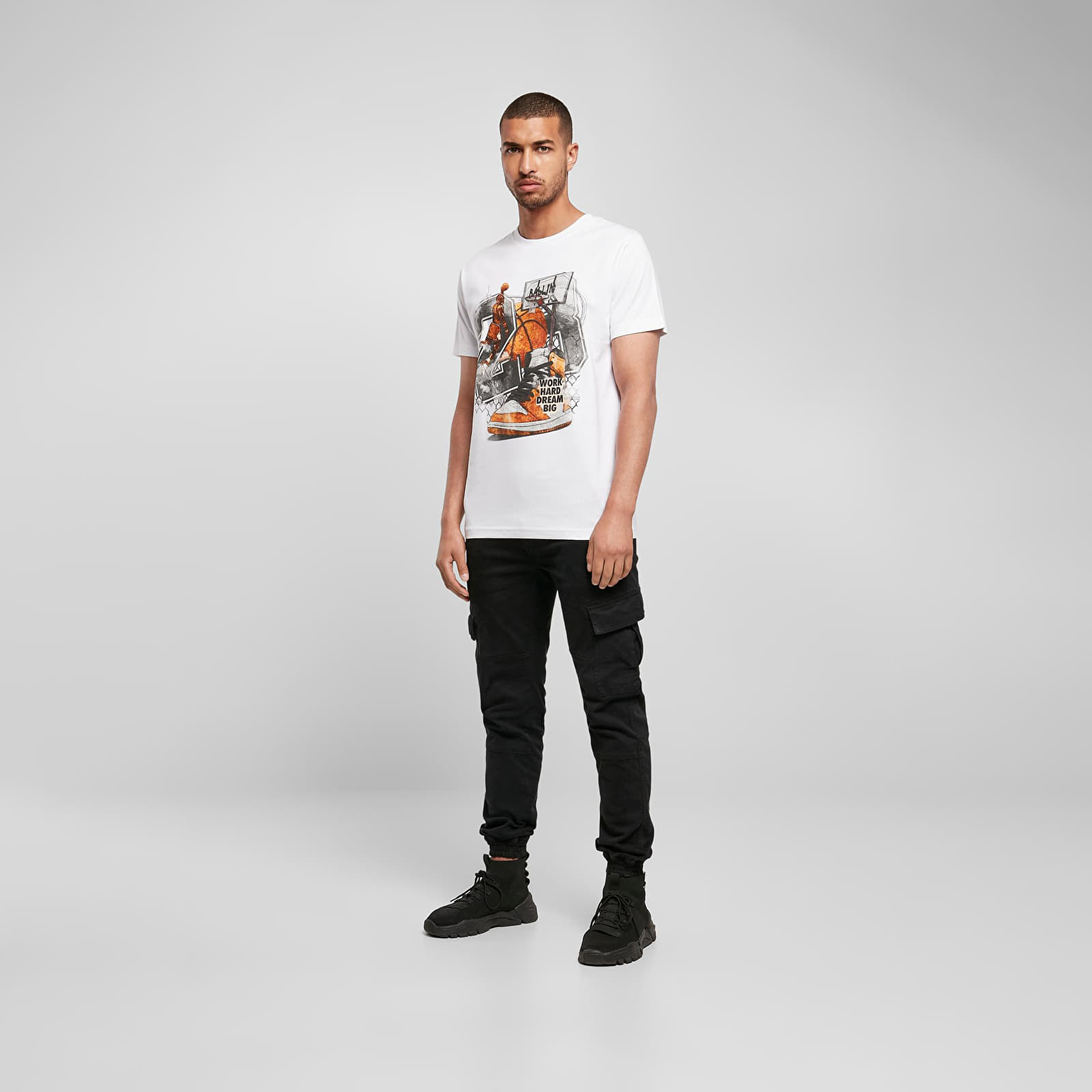 T-Shirts Urban Classics Vintage Ballin Tee White