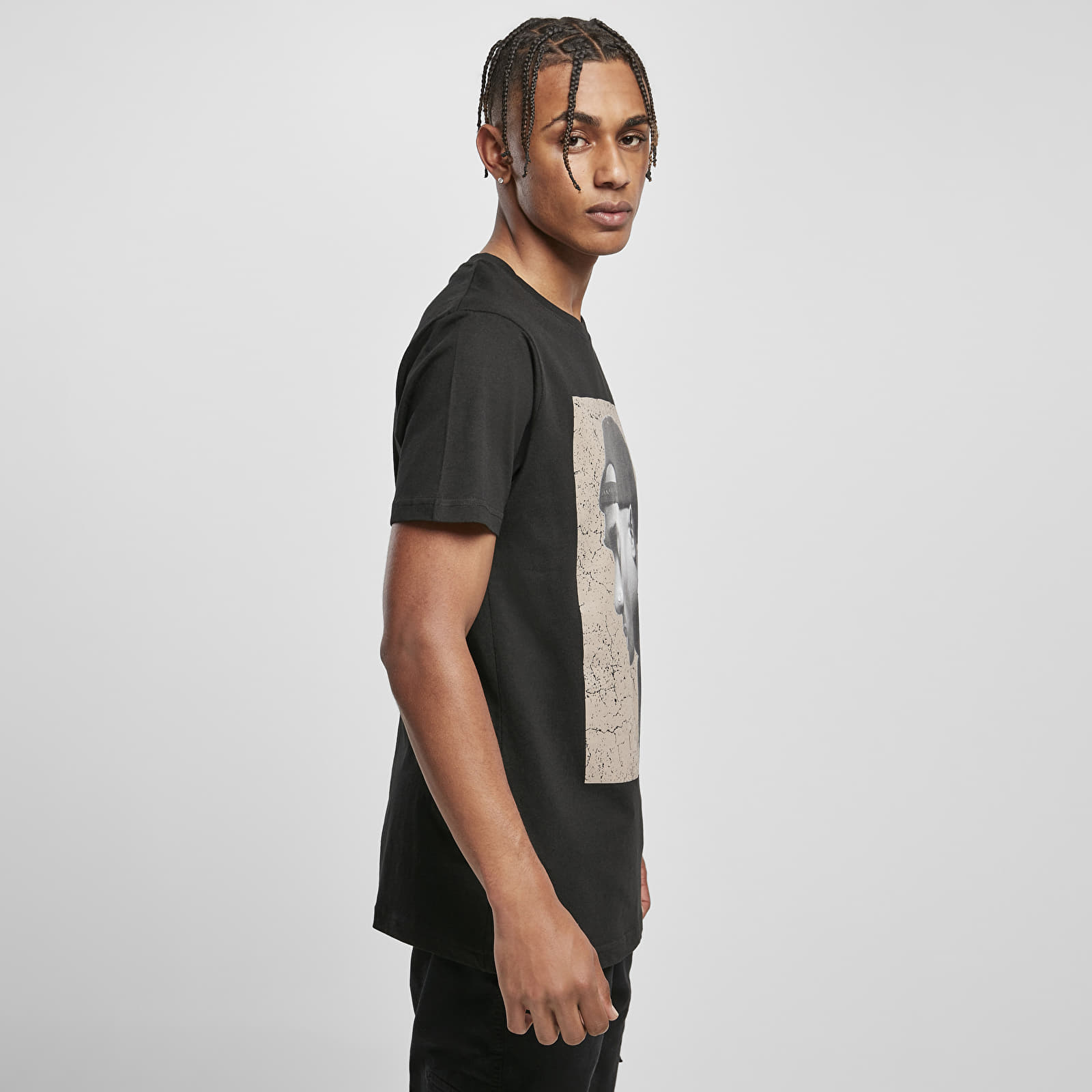 Camisetas Urban Classics Tupac Cracked Background Tee Black